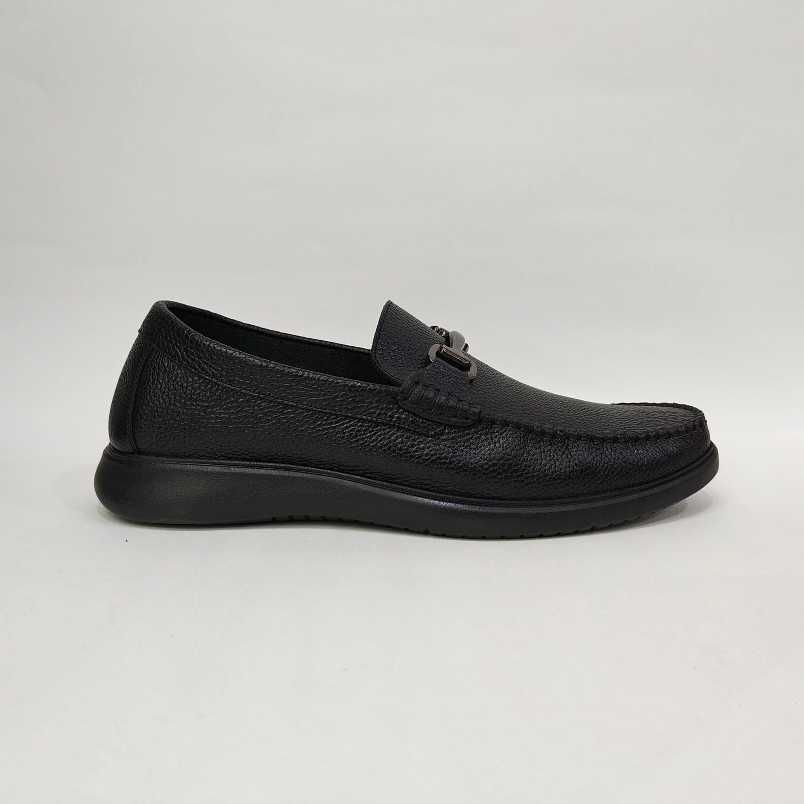 Men’s Middle Ankle Loafers – StepUpStyle Slip-On Shoes (Black / Brown)