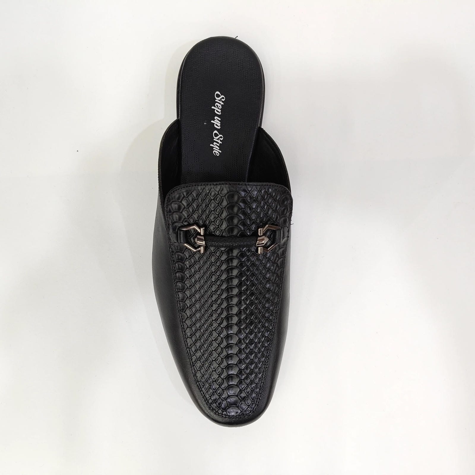Men’s Cut Loafers with Snake Shell Pattern – Slip-On Shoes (Black / Brown / Tan)