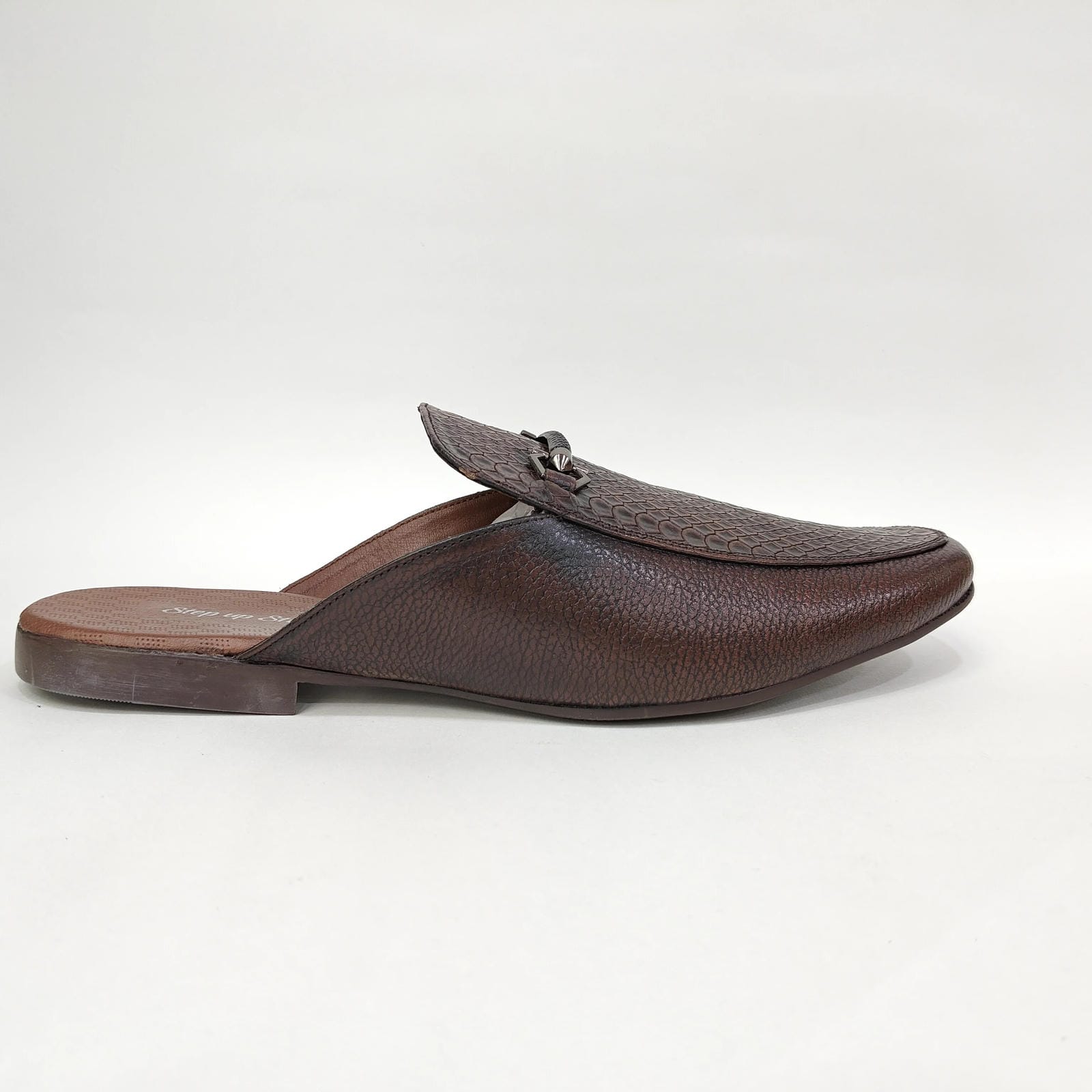 Men’s Cut Loafers with Snake Shell Pattern – Slip-On Shoes (Black / Brown / Tan)