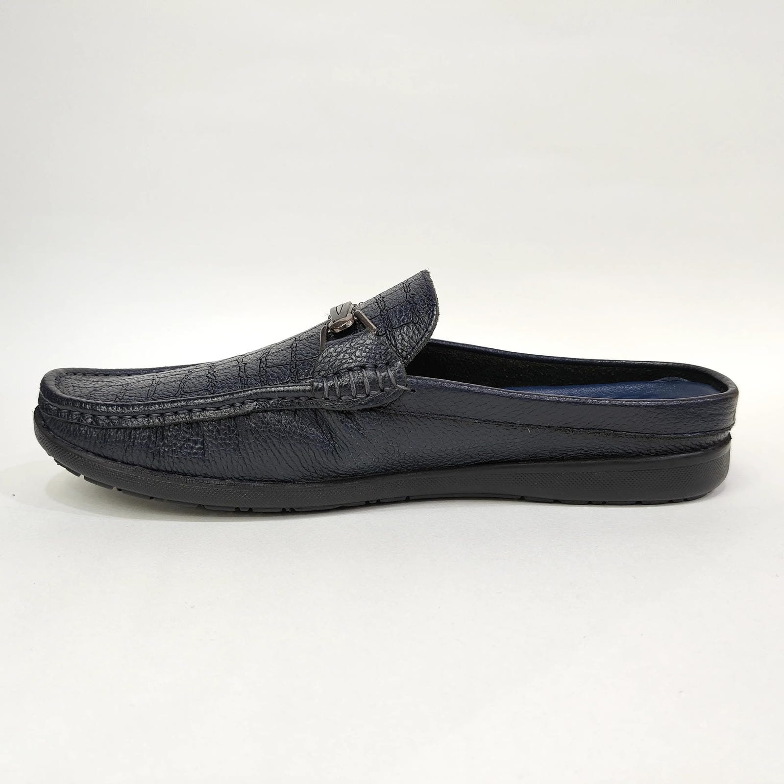 Men’s Cut Boots – Slip-On Loafers (Black / Blue)