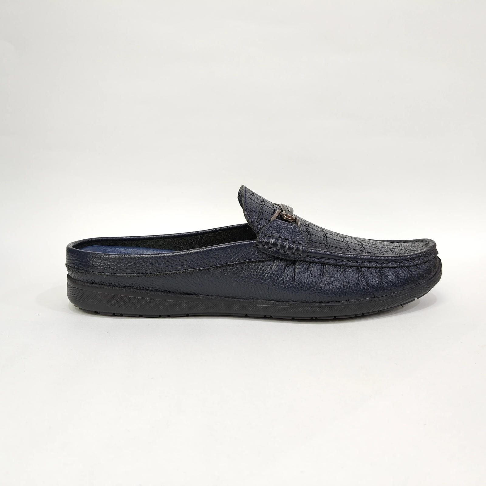Men’s Cut Boots – Slip-On Loafers (Black / Blue)