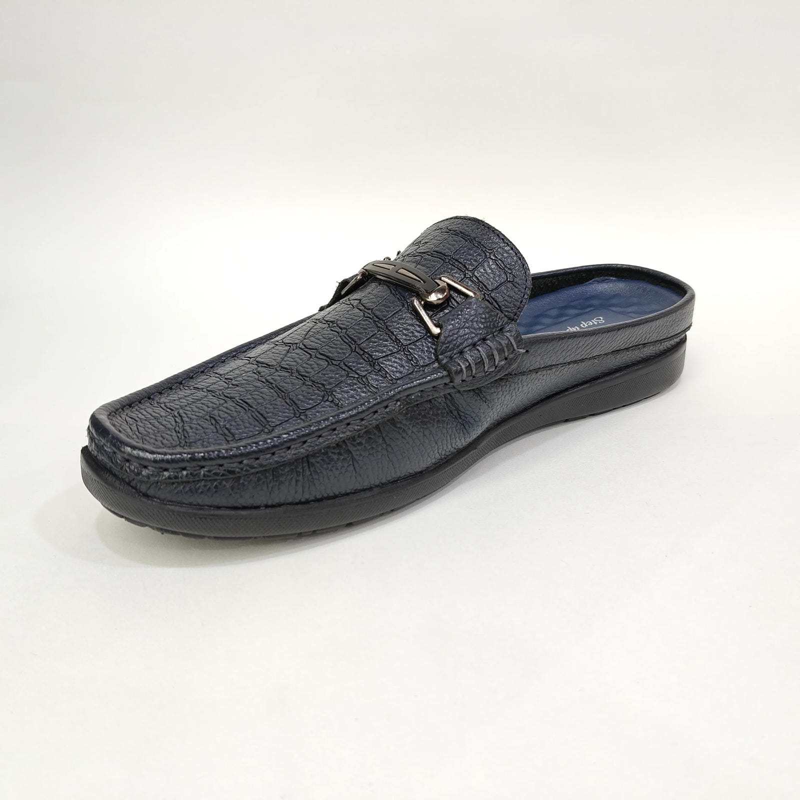 Men’s Cut Boots – Slip-On Loafers (Black / Blue)