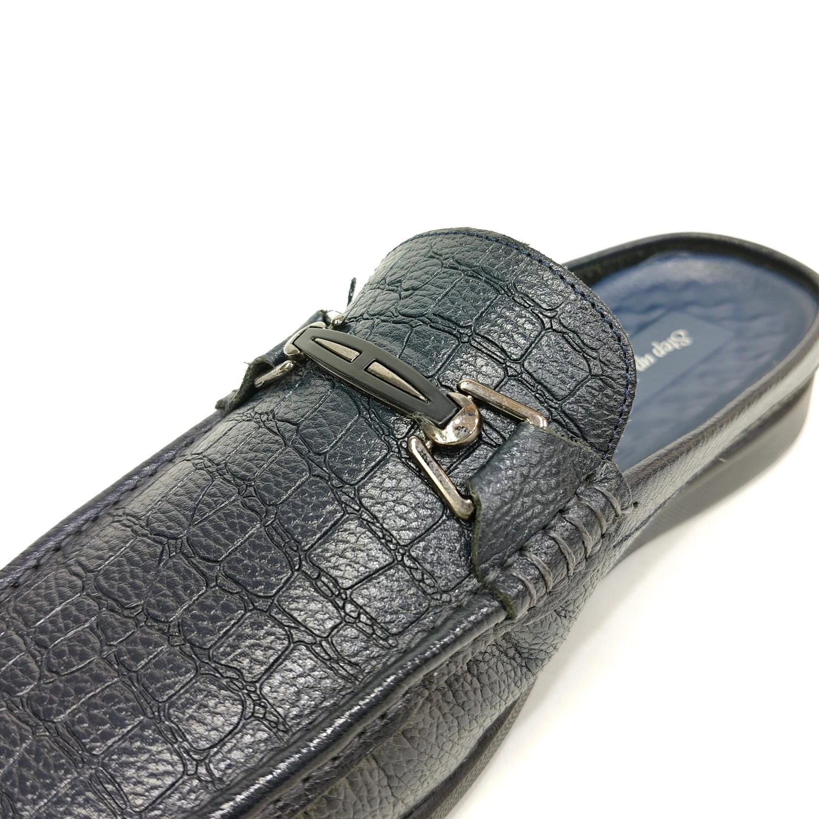 Men’s Cut Boots – Slip-On Loafers (Black / Blue)