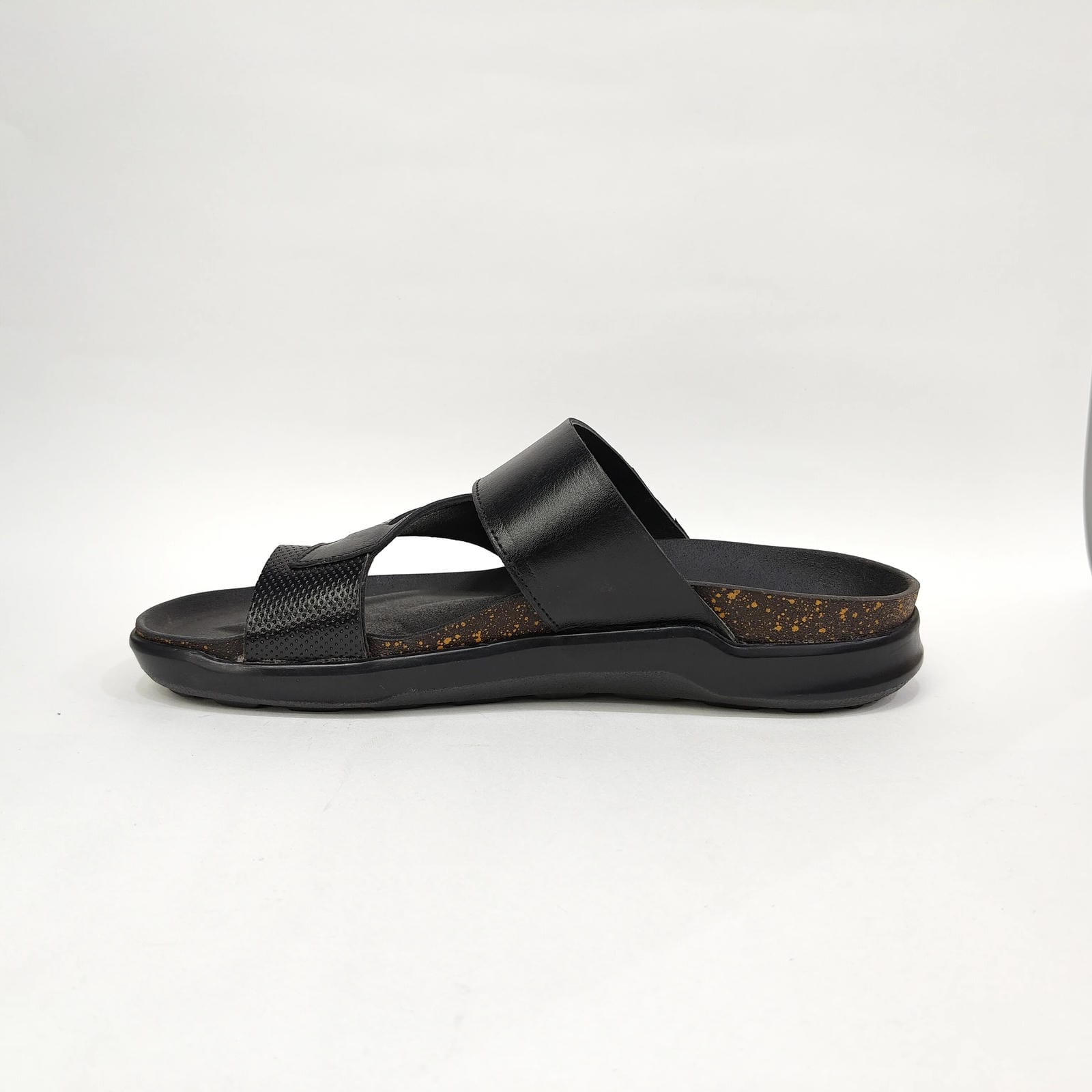 Men’s Comfort Chappal – Genuine Leather Black