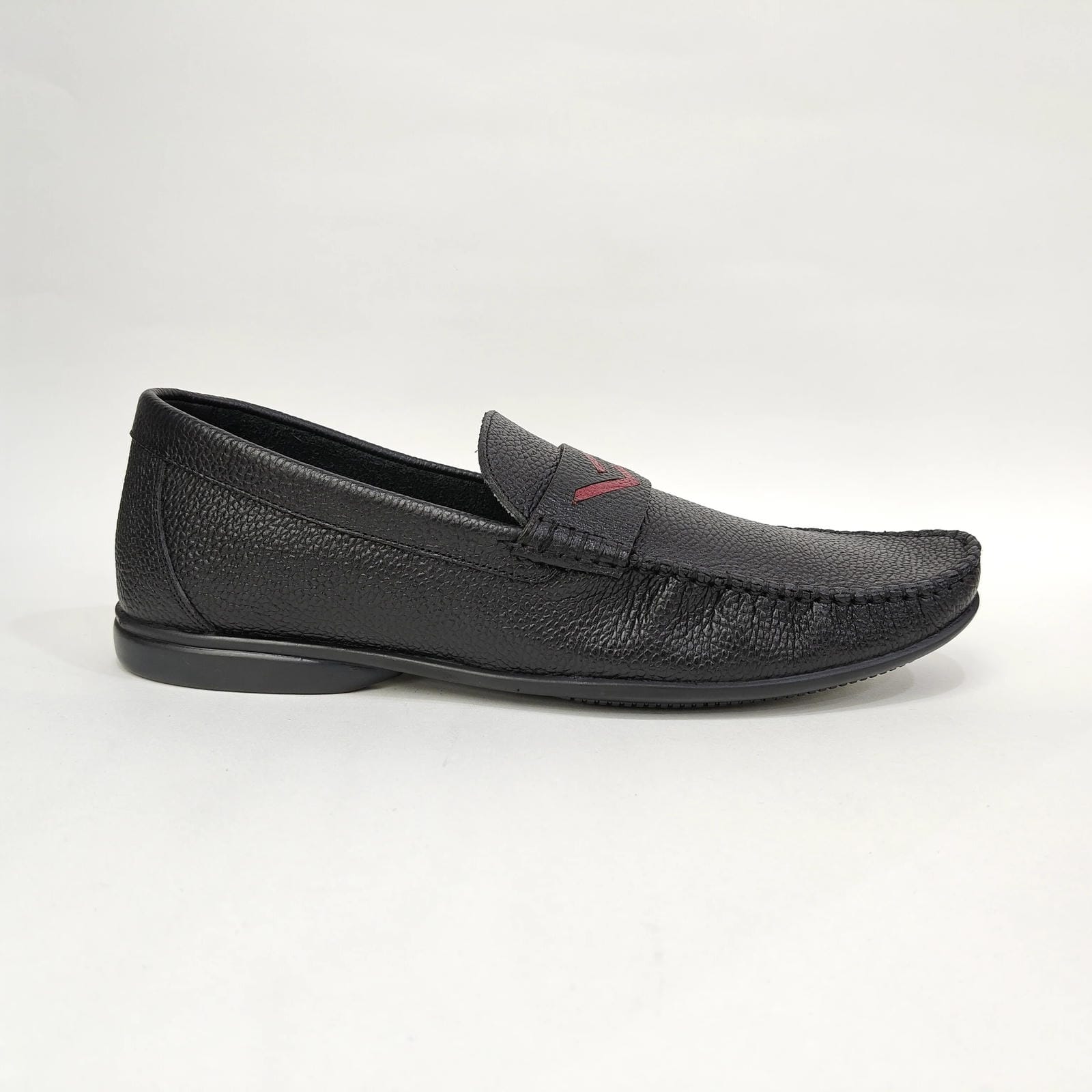 Men’s Genuine Leather Loafer – Black & Brown Slip-On Shoes