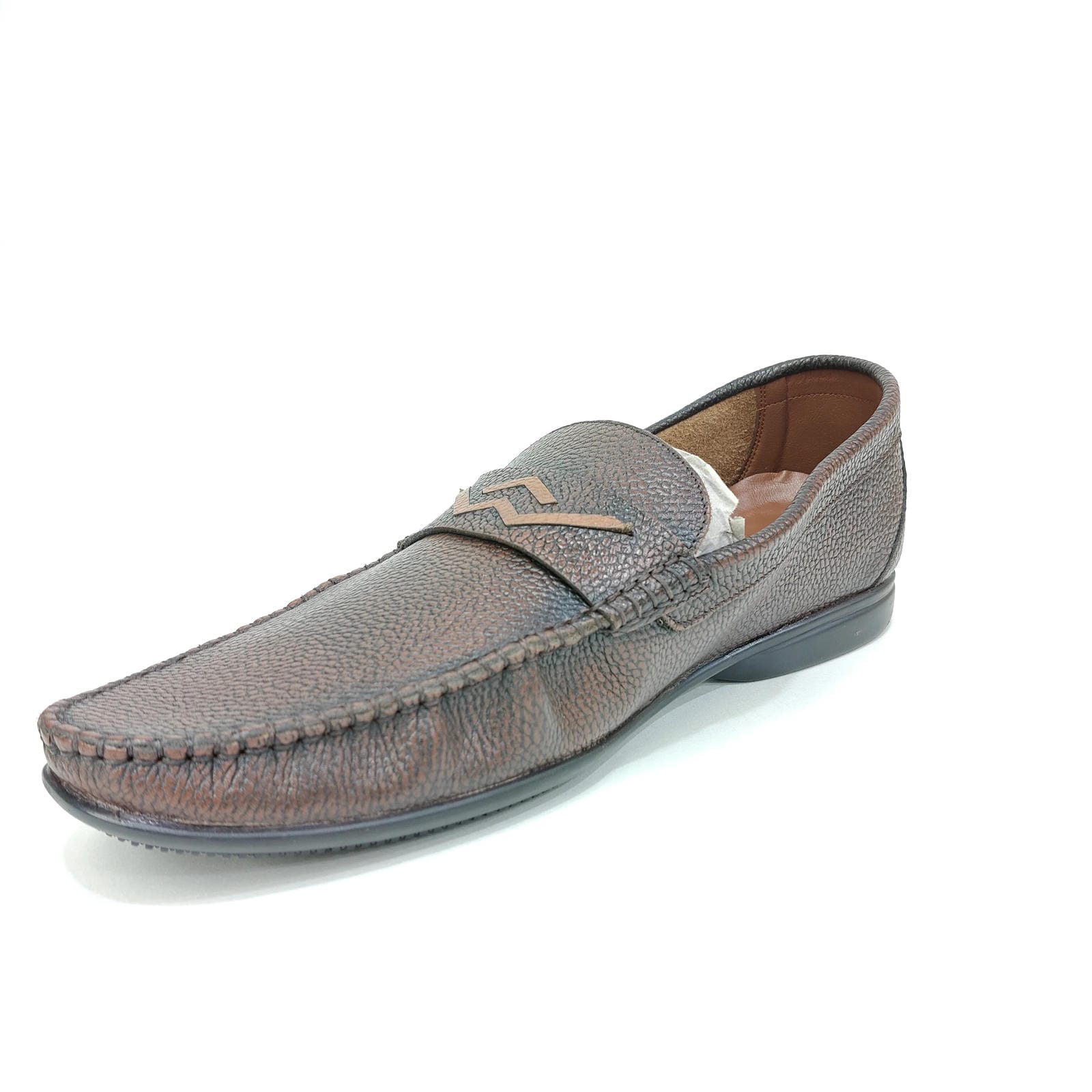 Men’s Genuine Leather Loafer – Black & Brown Slip-On Shoes