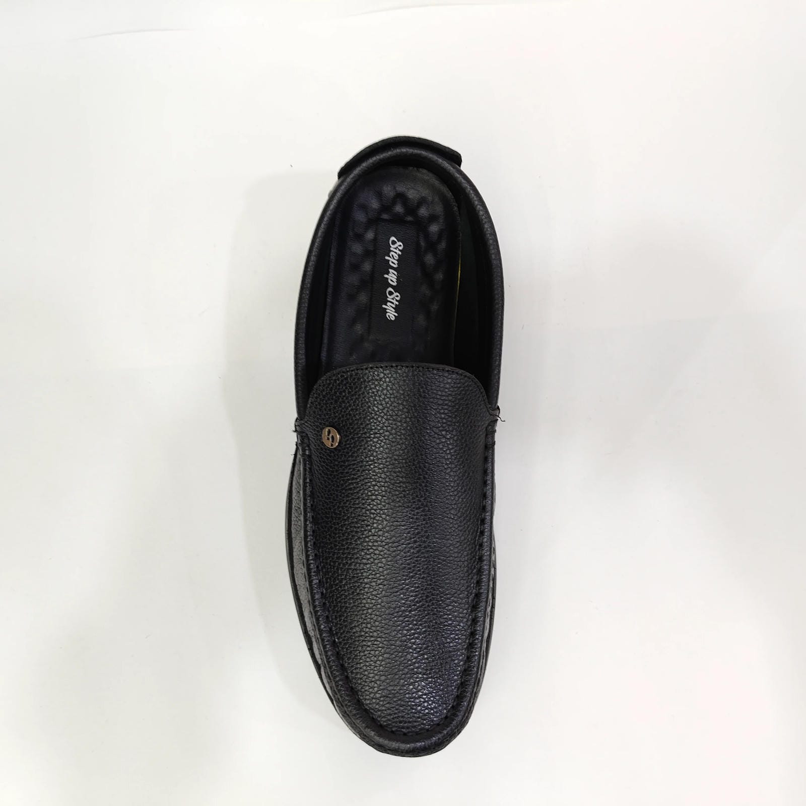 Men’s Genuine Leather Plain Button Boots – Black & Tan