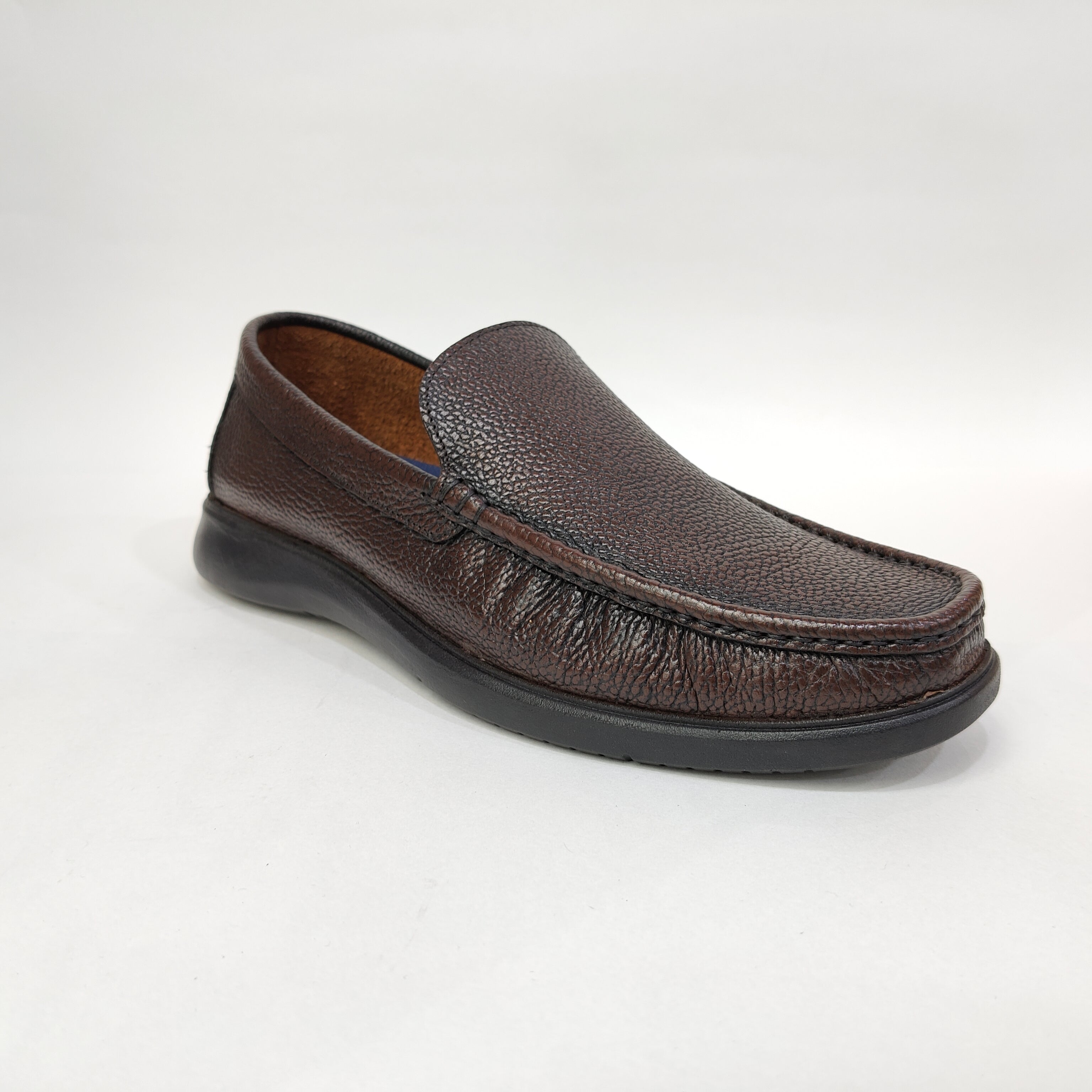 Men’s Genuine Leather Plain Boots – Brown & Black
