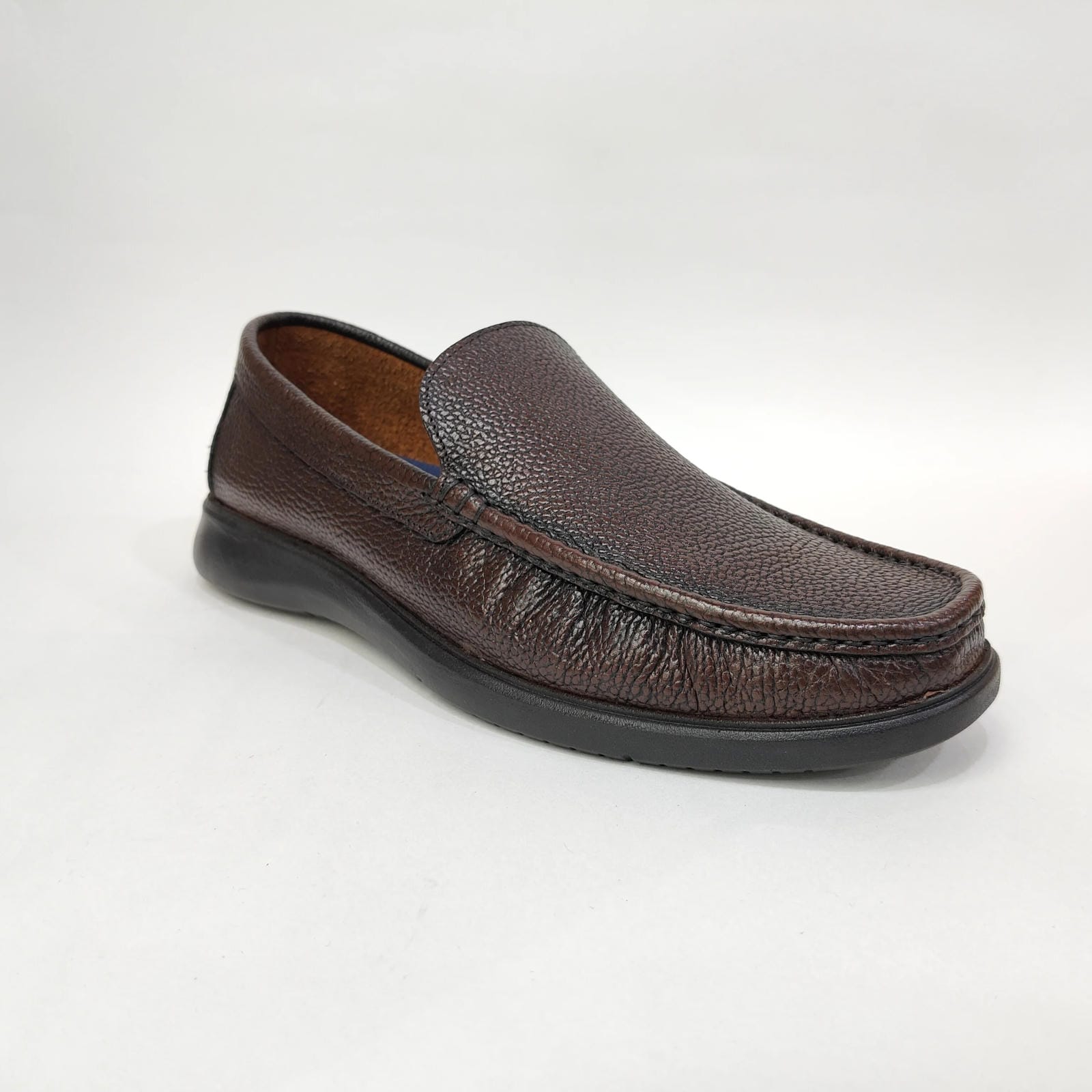 Men’s Genuine Leather Plain Boots – Brown & Black
