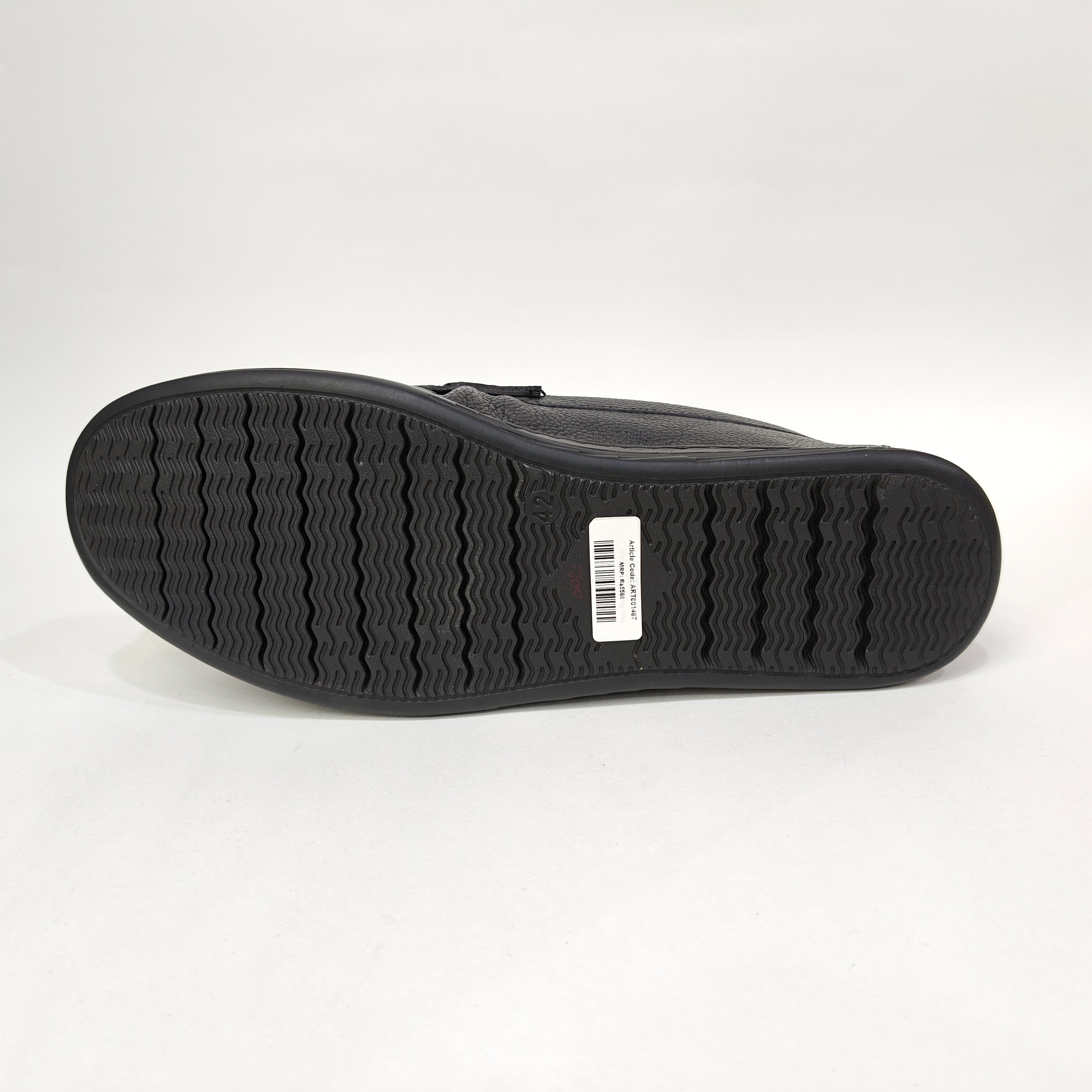 Men’s Red Line Net Loafers – Black & Maroon
