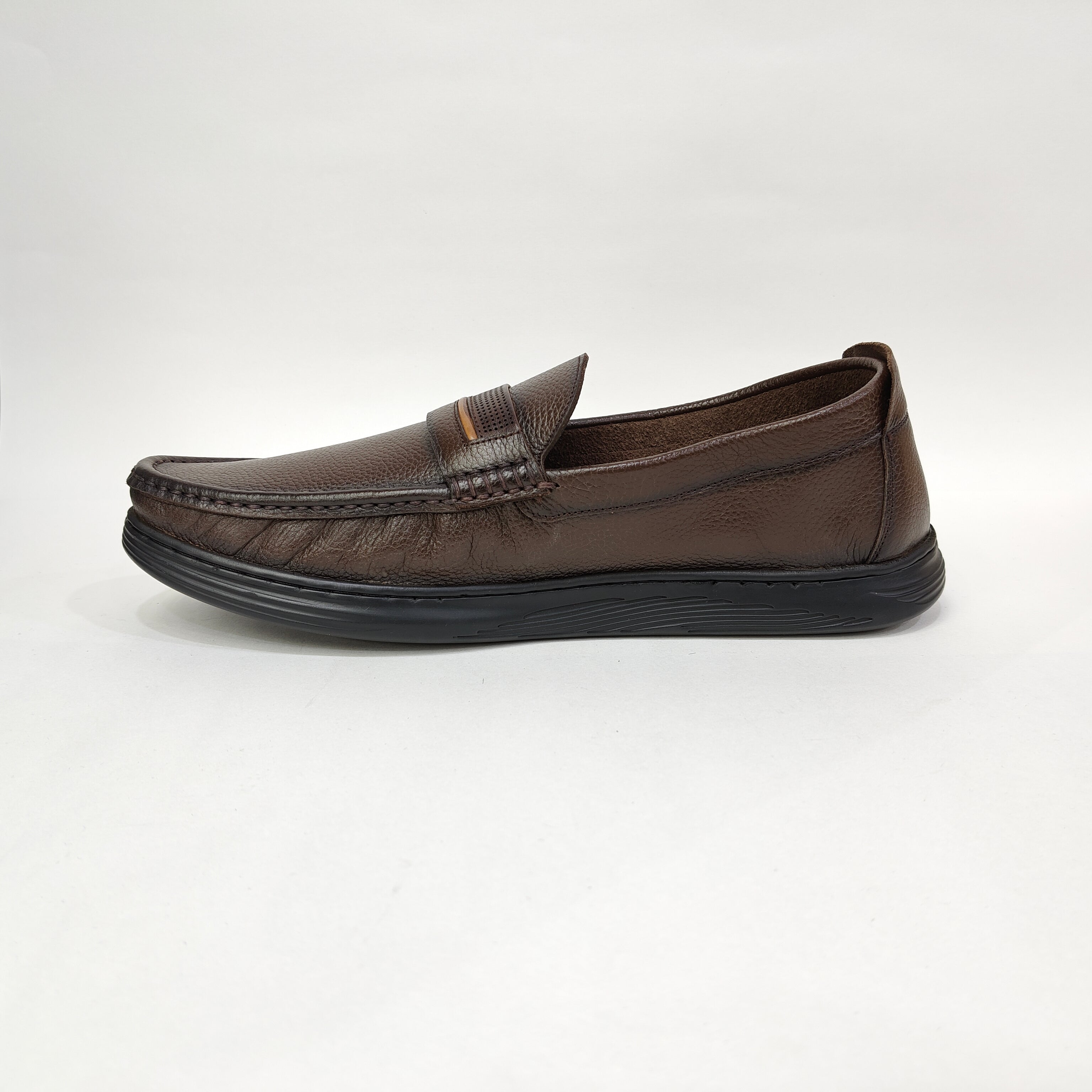 Men’s Red Line Net Loafers – Black & Maroon