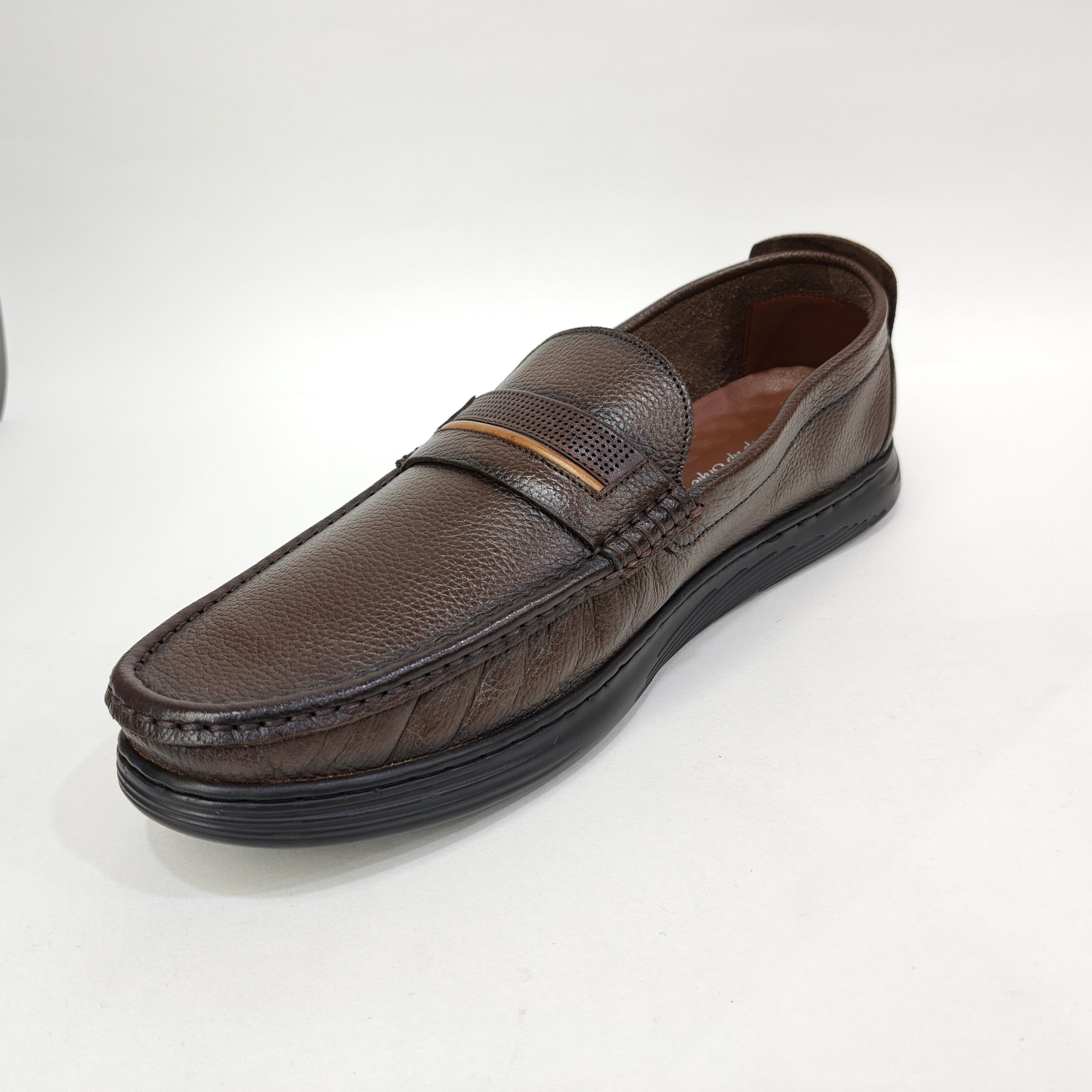 Men’s Red Line Net Loafers – Black & Maroon