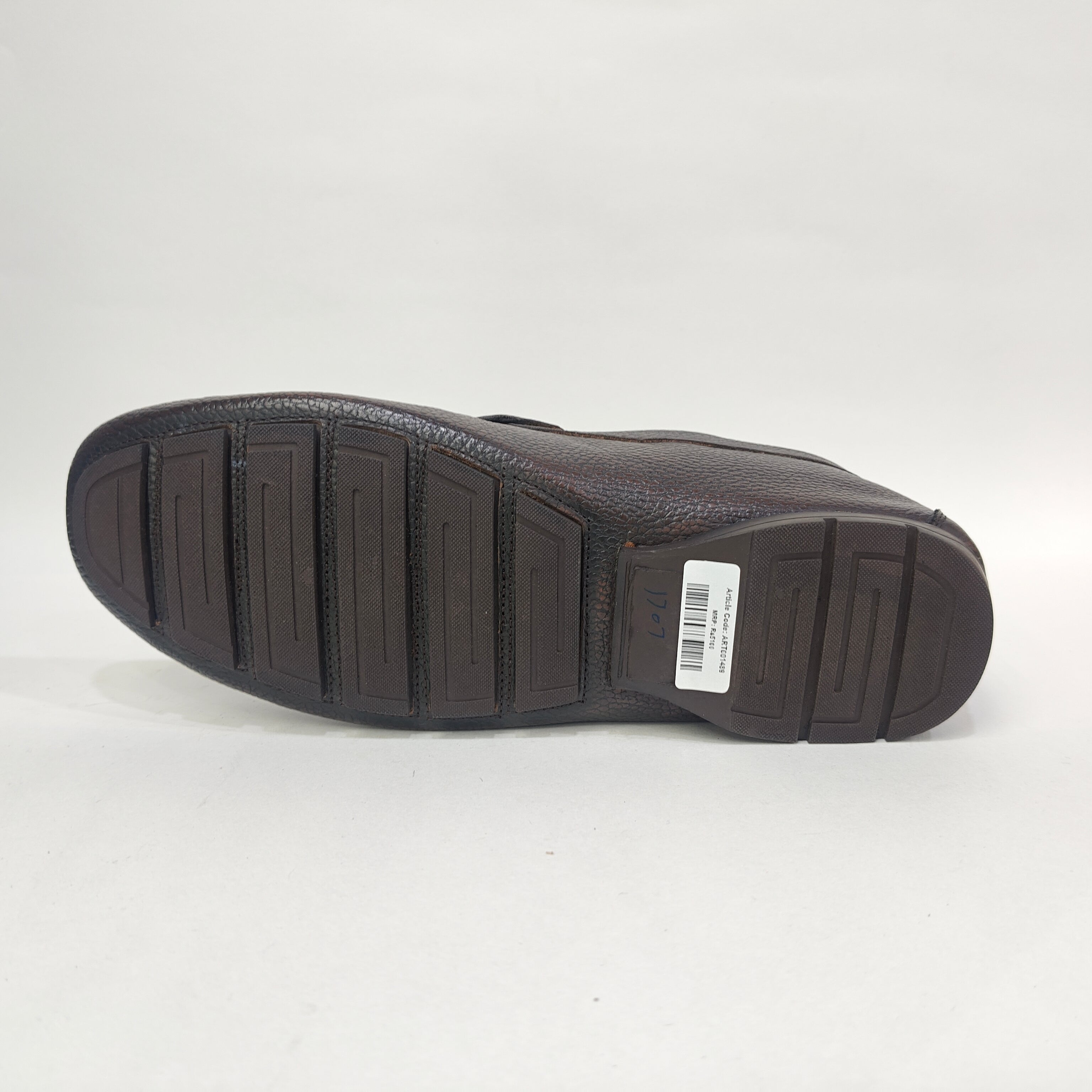 Men’s Genuine Leather Shoes with Rubber Sole – Black & Brown