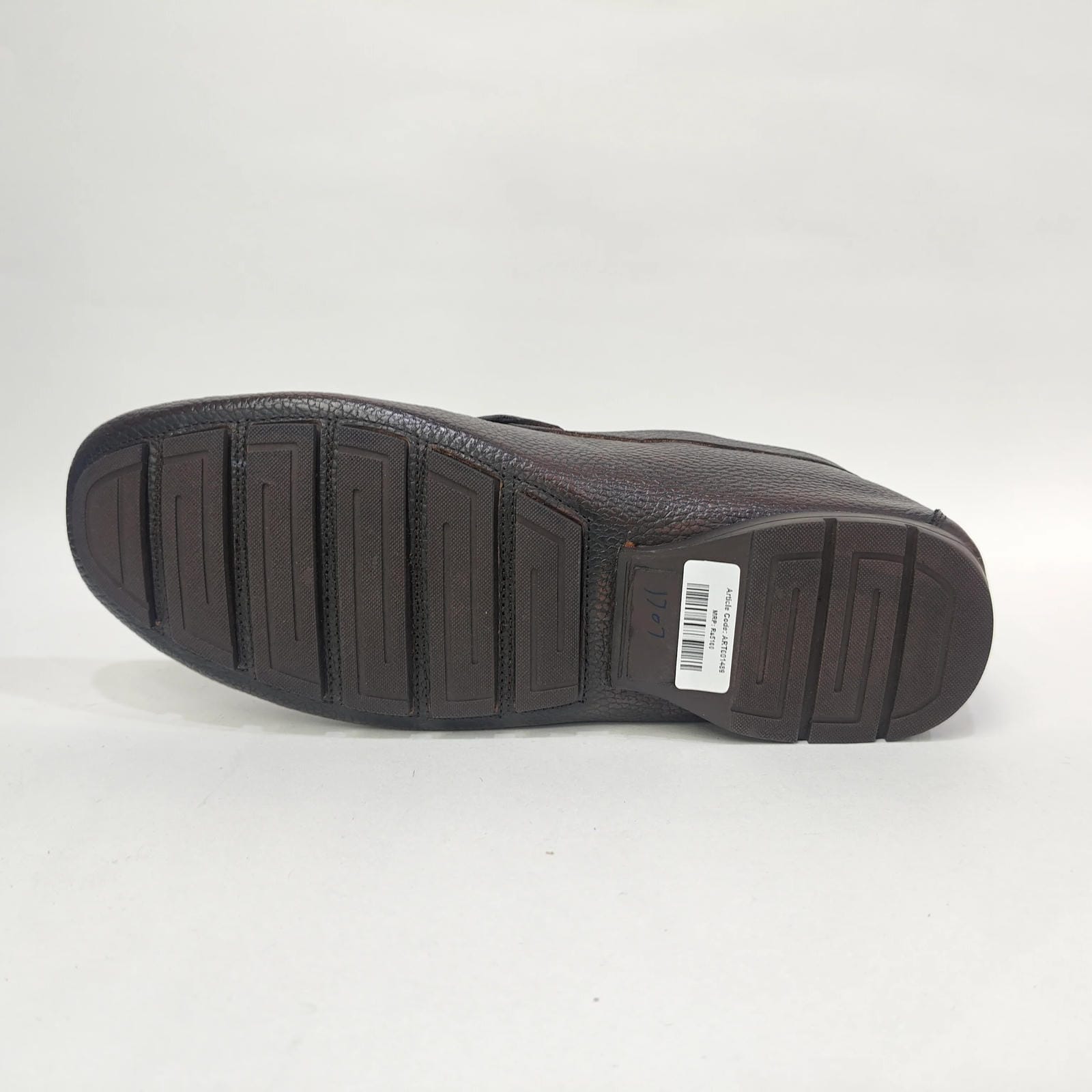Men’s Genuine Leather Shoes with Rubber Sole – Black & Brown