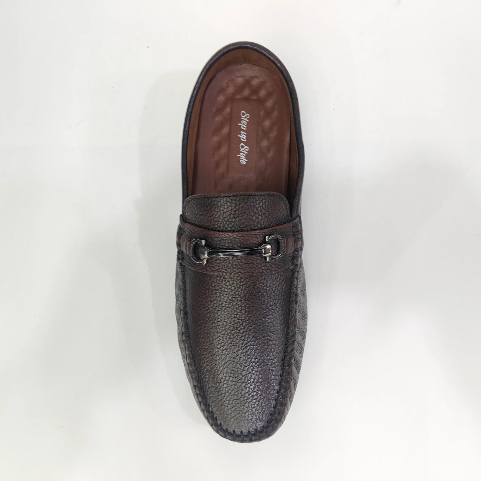Men’s Genuine Leather Shoes with Rubber Sole – Black & Brown