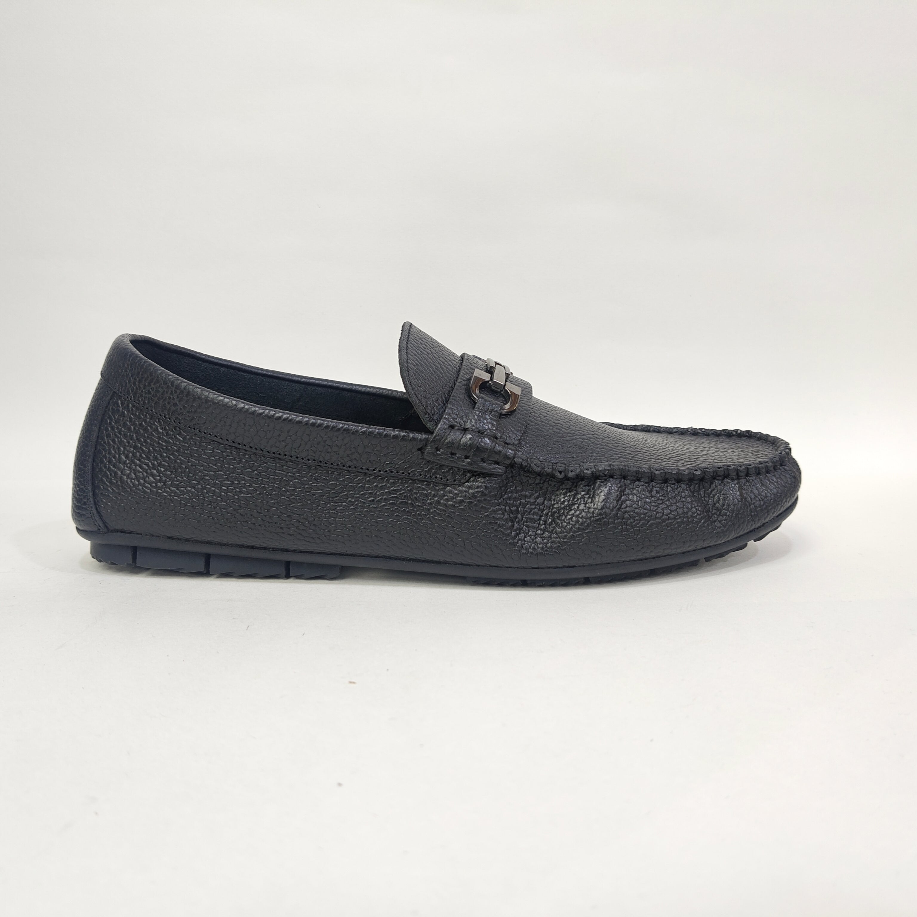 Men’s Genuine Leather Shoes with Rubber Sole – Black & Brown