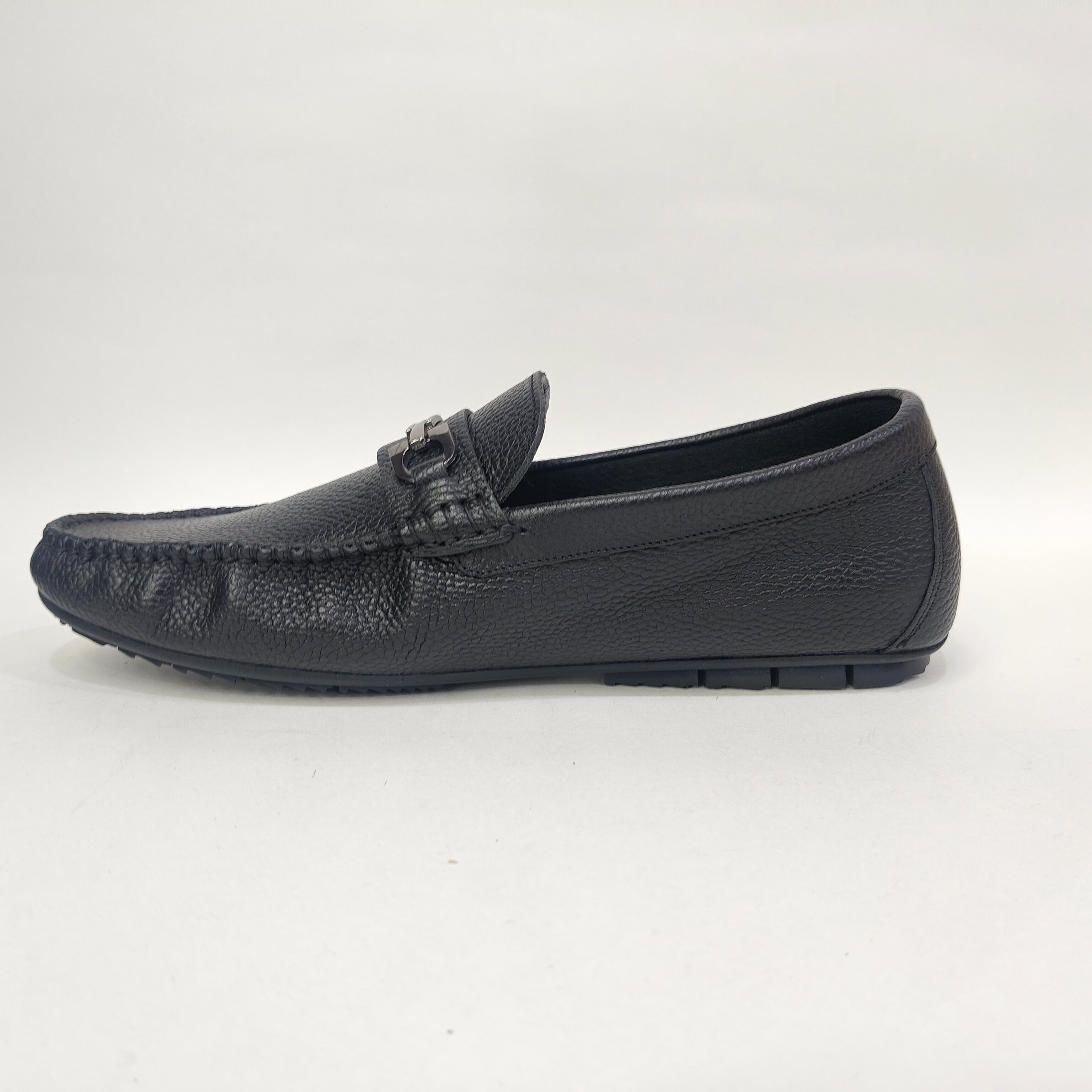 Men’s Genuine Leather Shoes with Rubber Sole – Black & Brown