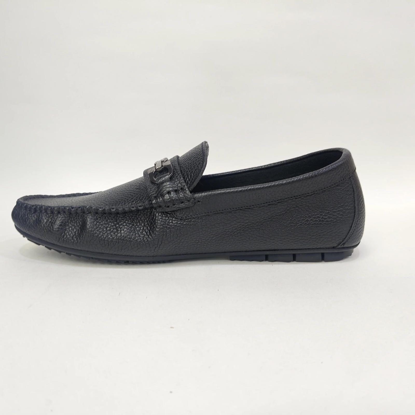Men’s Genuine Leather Shoes with Rubber Sole – Black & Brown