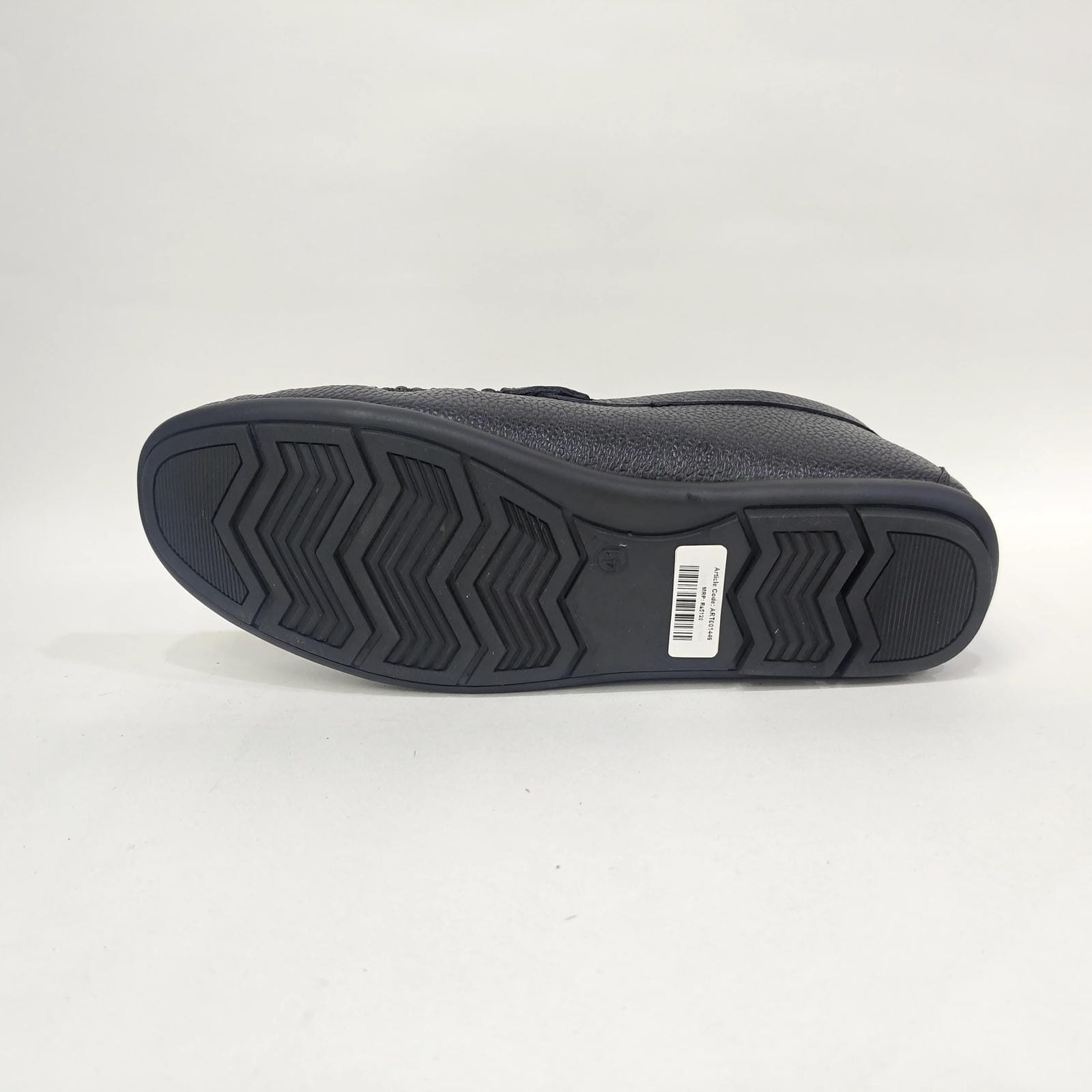 Men’s Genuine Leather Shoes – Black & Yellow
