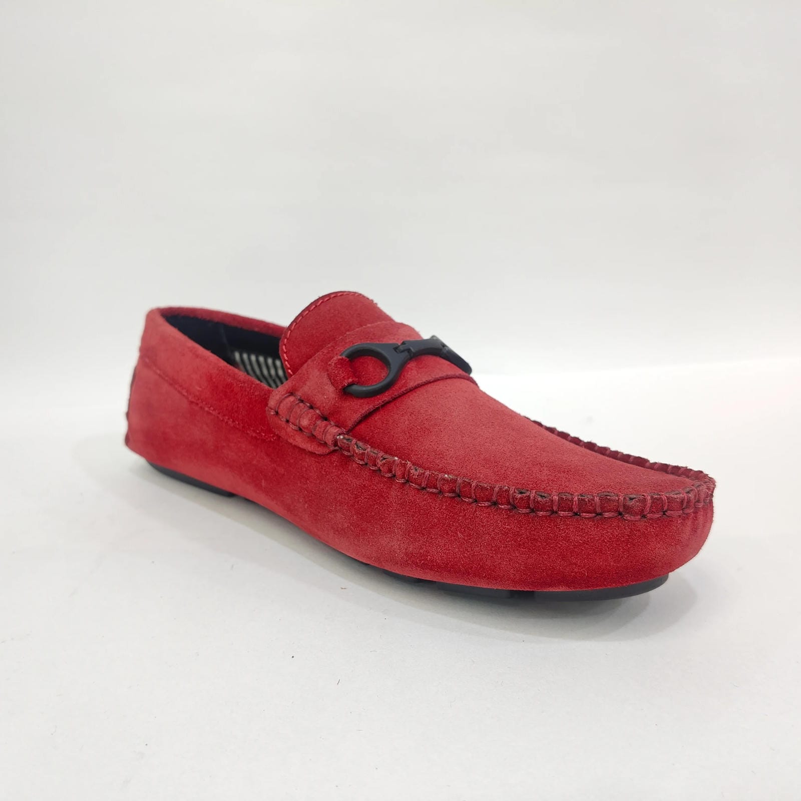 Leather Shoes Men’s Medium Ankle – Blue, Black, Red & Tan