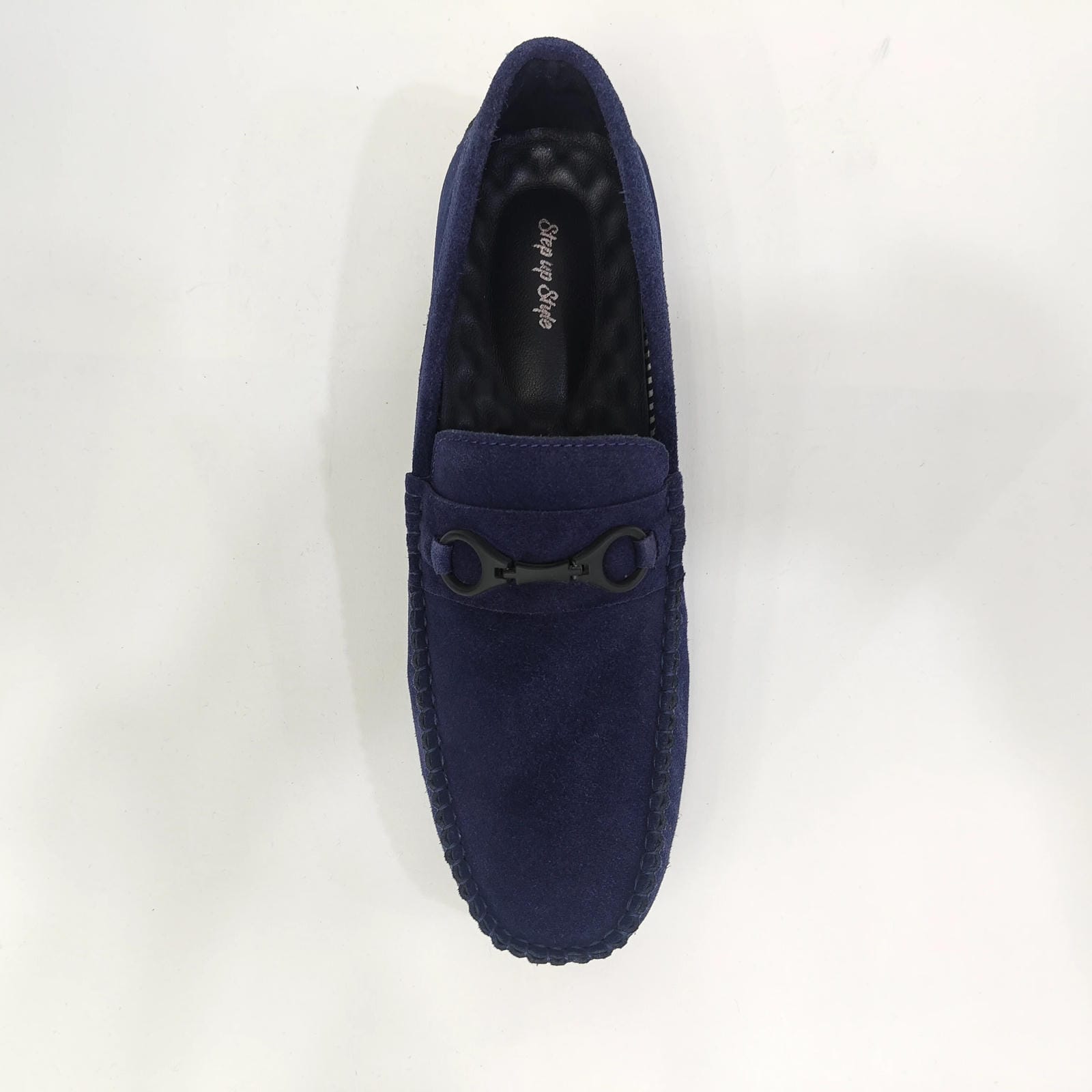 Leather Shoes Men’s Medium Ankle – Blue, Black, Red & Tan