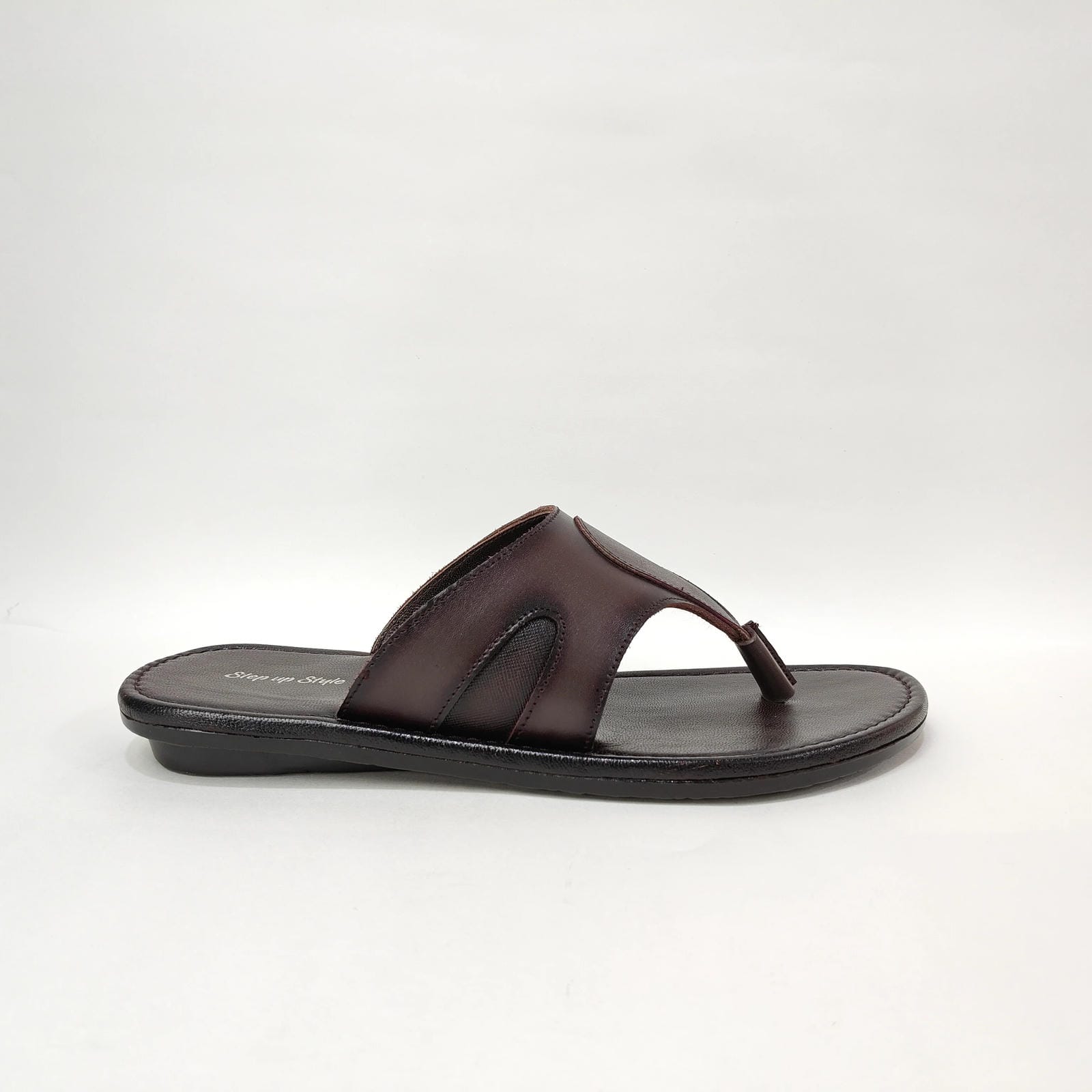 StepUpStyle Men’s Flat B Chappals – Black & Brown