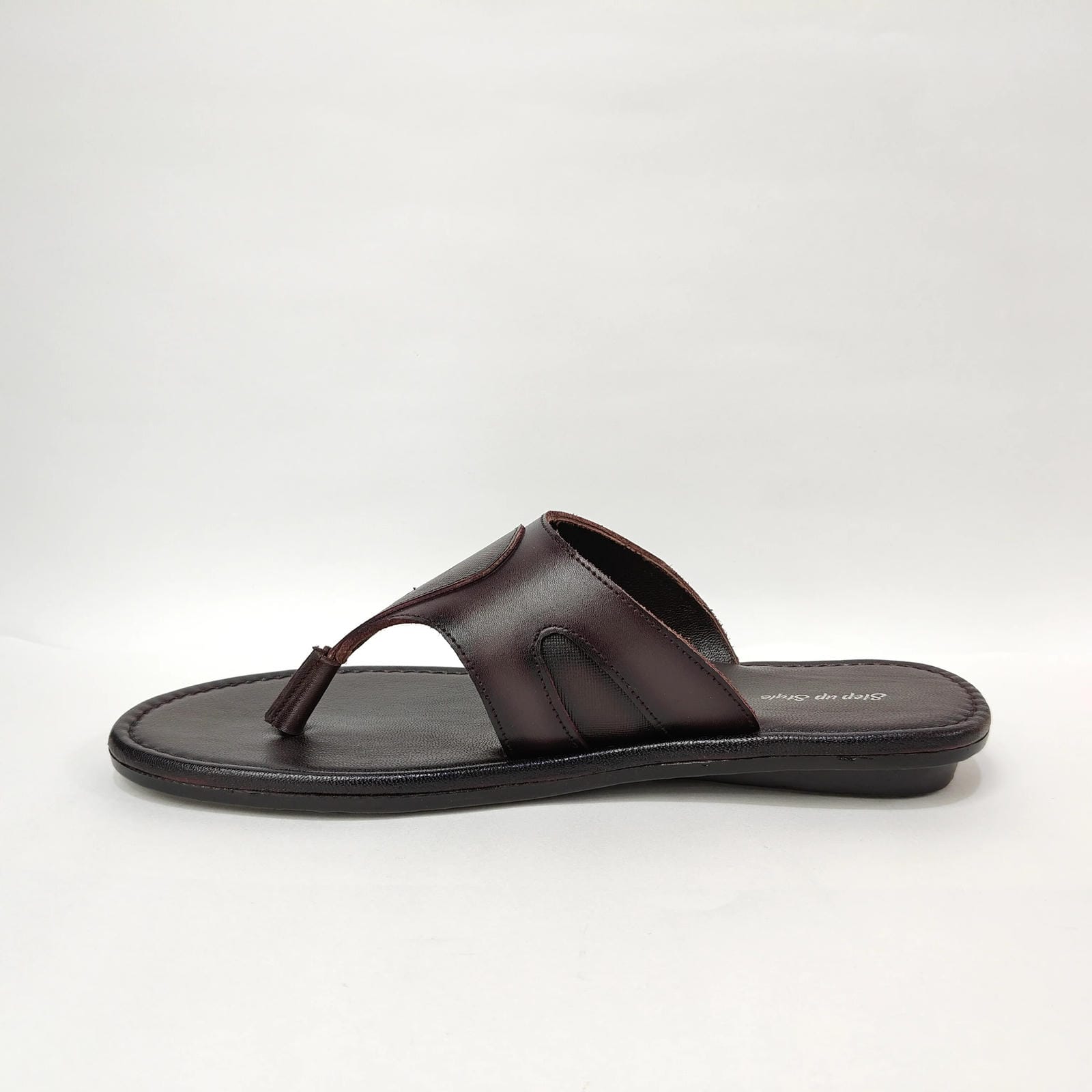 StepUpStyle Men’s Flat B Chappals – Black & Brown