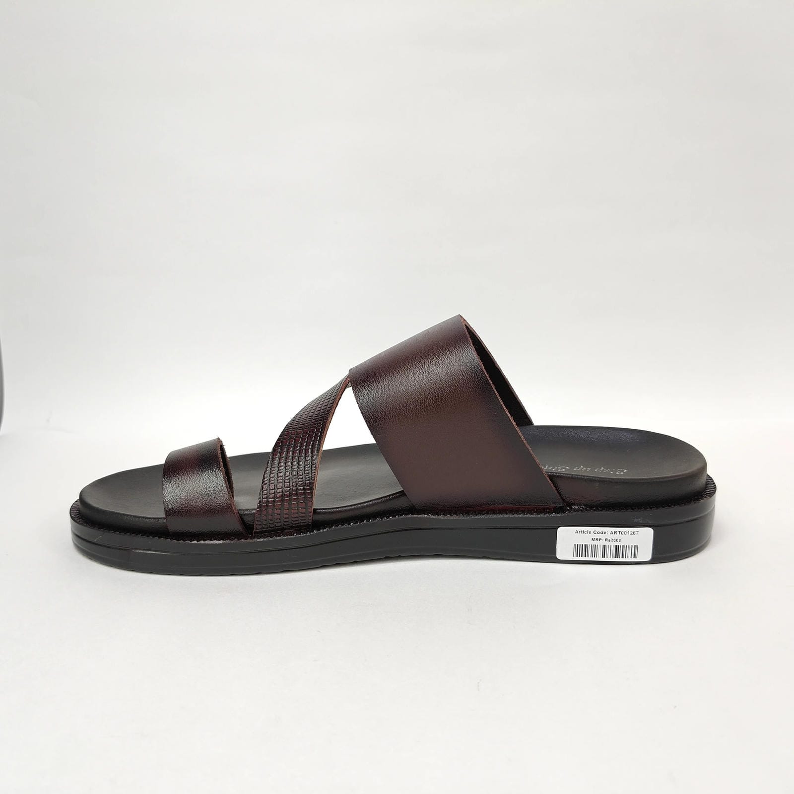StepUpStyle Men’s Comfort Form Chappal – Black & Brown