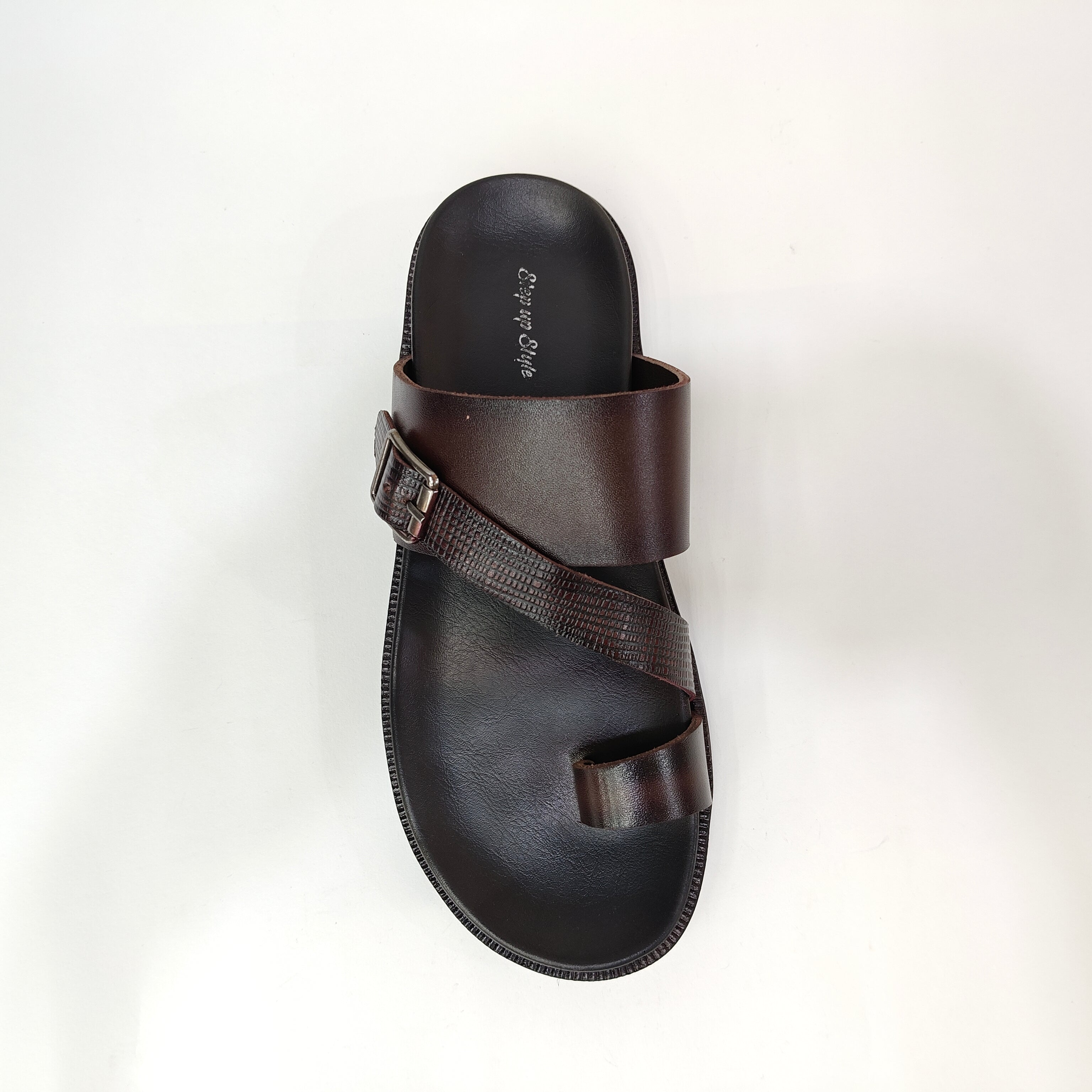 StepUpStyle Men’s Comfort Form Chappal – Black & Brown