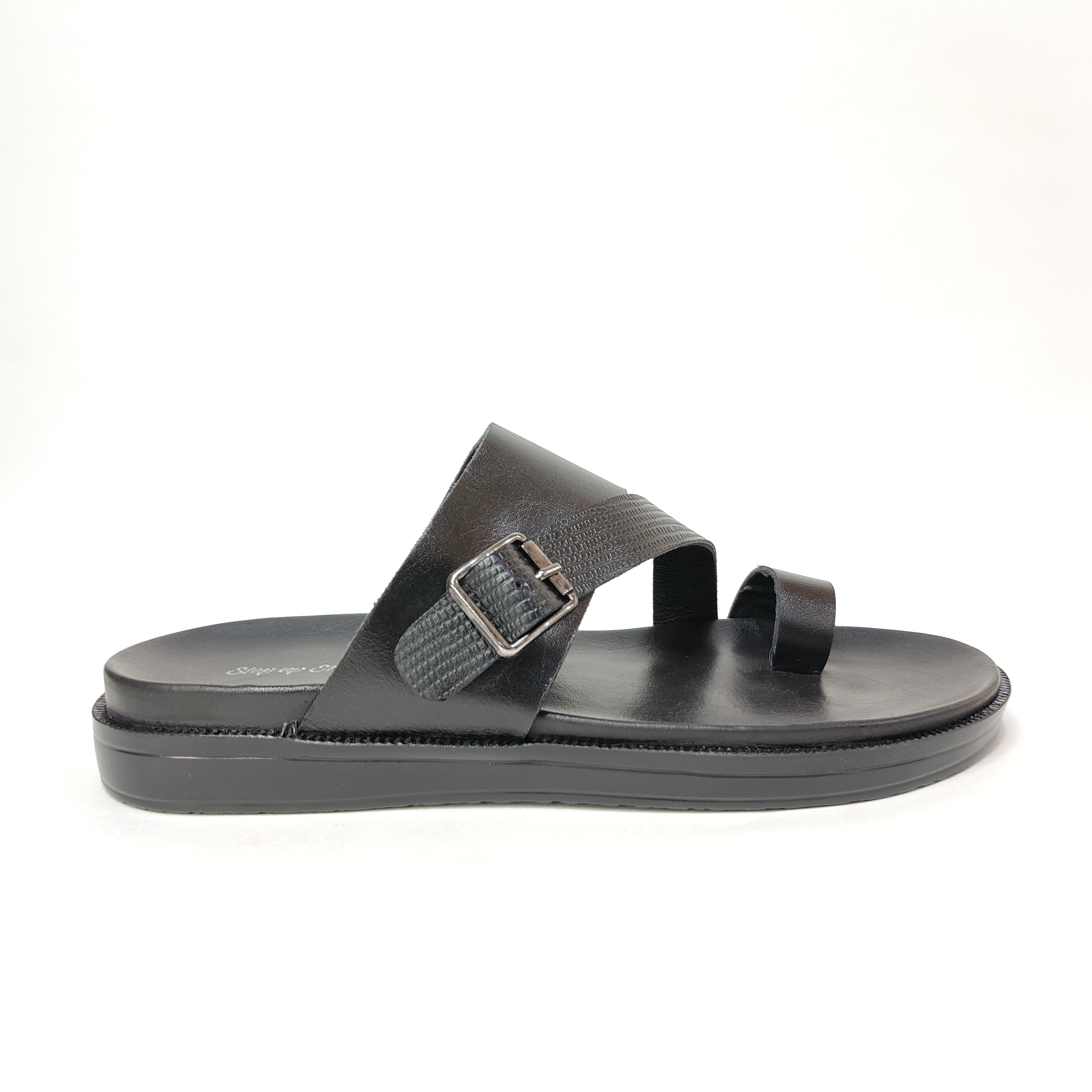 StepUpStyle Men’s Comfort Form Chappal – Black & Brown