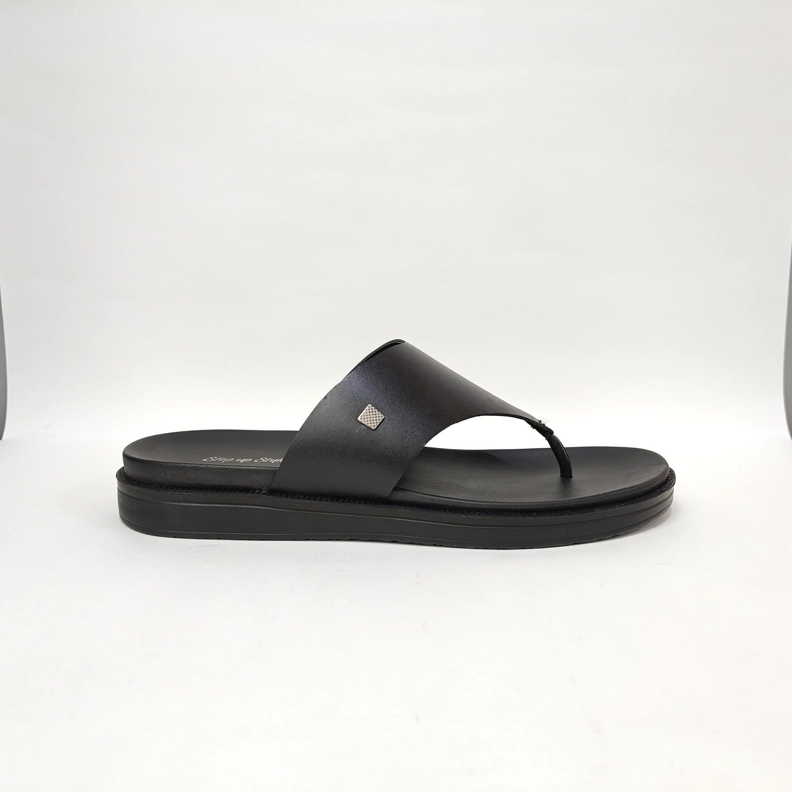 StepUpStyle Men’s Comfort Form P Chappal – Black & Tan