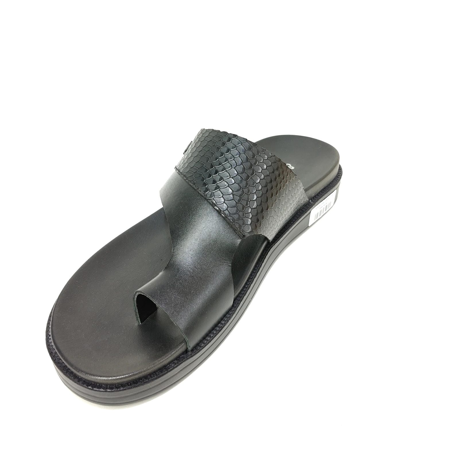 StepUpStyle Men’s Comfort Snake Shield Chappal – Black & Brown
