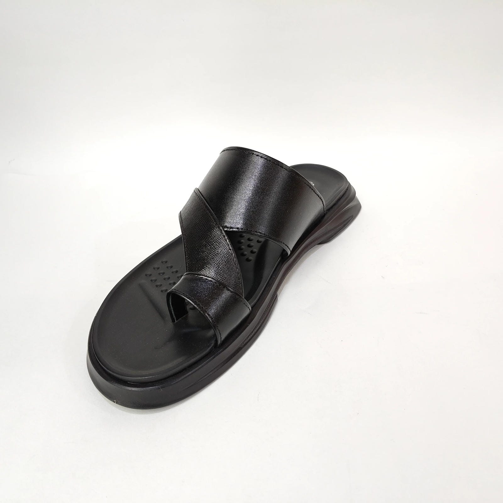 StepUpStyle Men’s Comfort Rub Chappal – Black