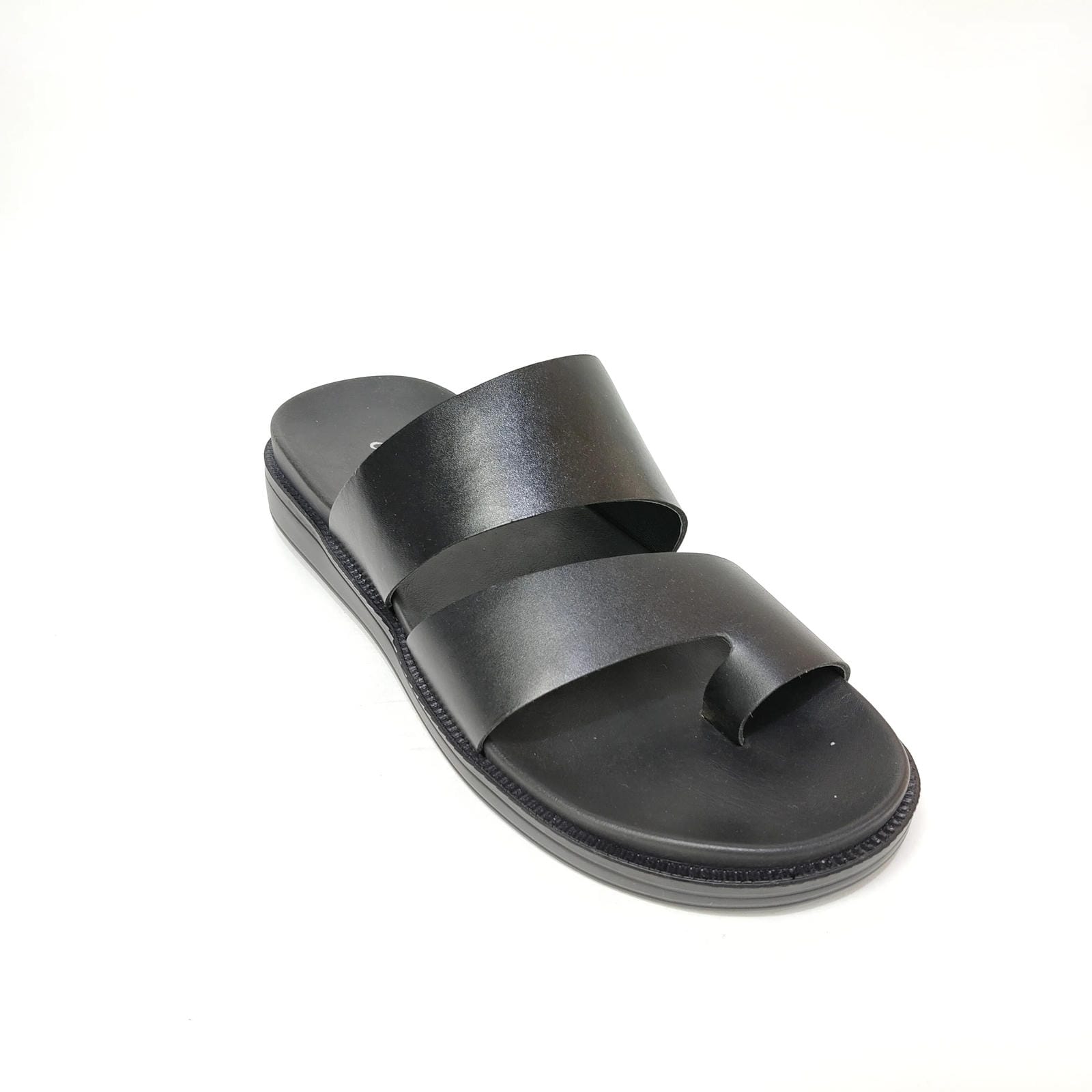 StepUpStyle Men’s Comfort Belt Leather Chappal – Black & Tan