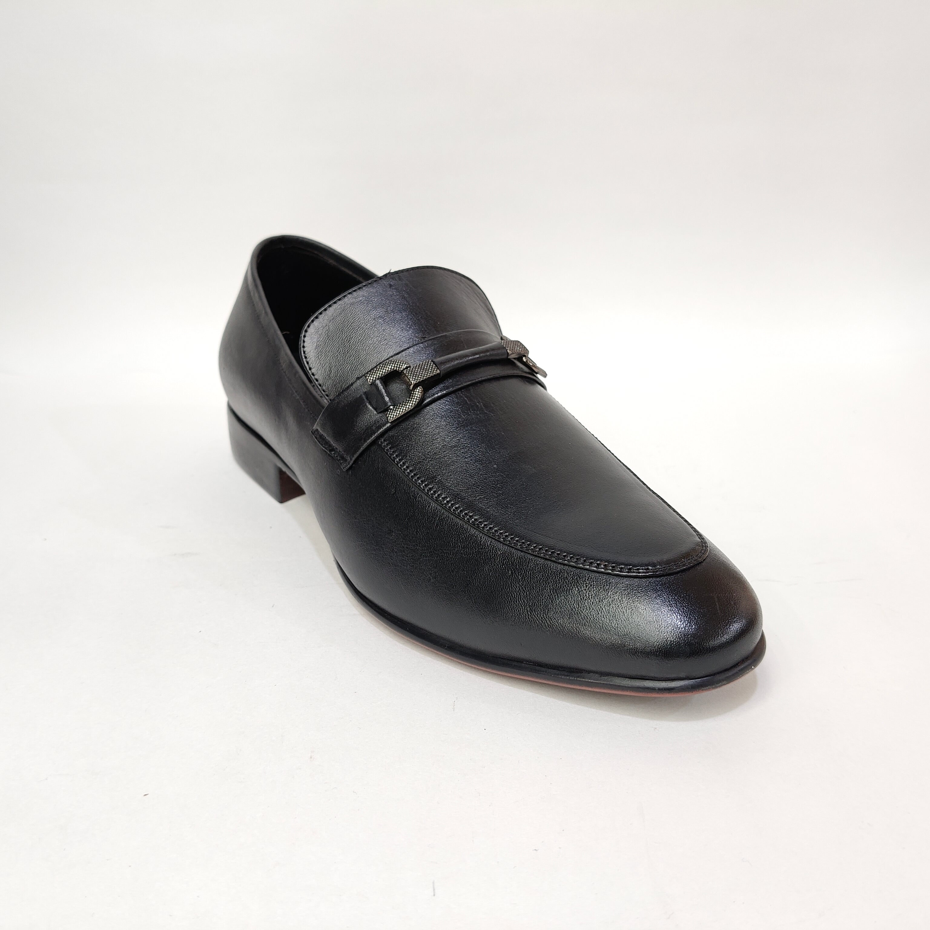 StepUpStyle Men’s Genuine Leather Formal Loafer – Black & Tan