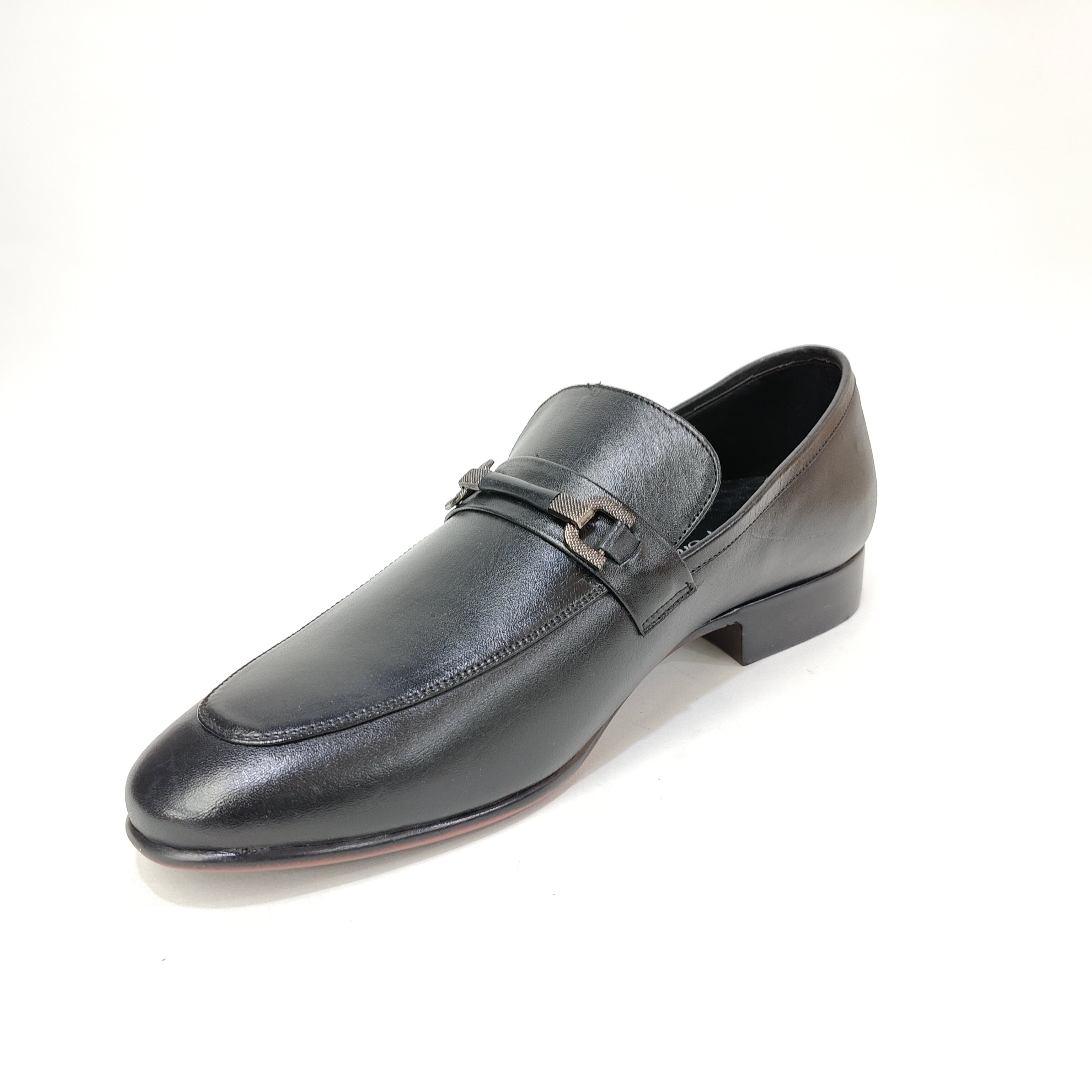 StepUpStyle Men’s Genuine Leather Formal Loafer – Black & Tan