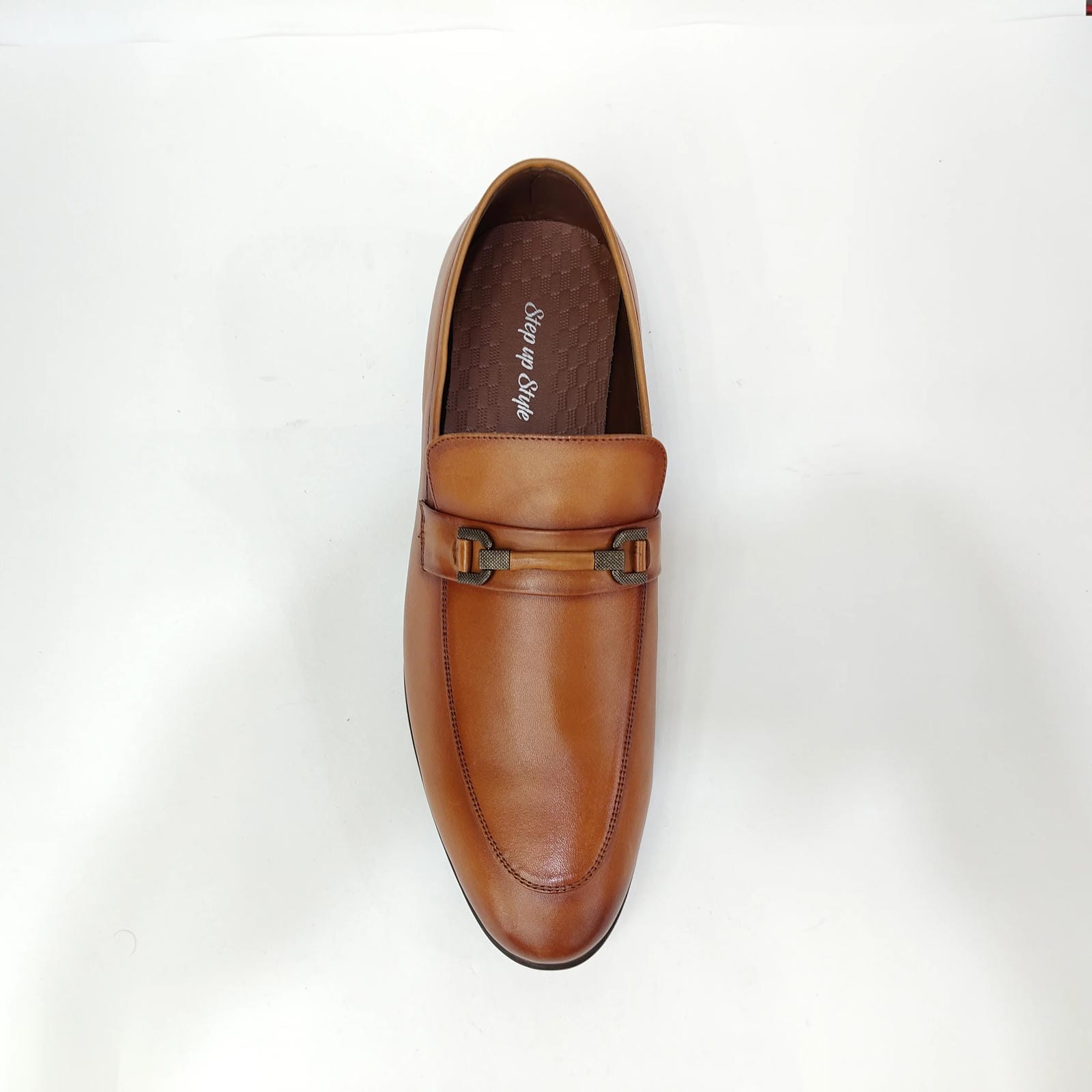 StepUpStyle Men’s Genuine Leather Formal Loafer – Black & Tan