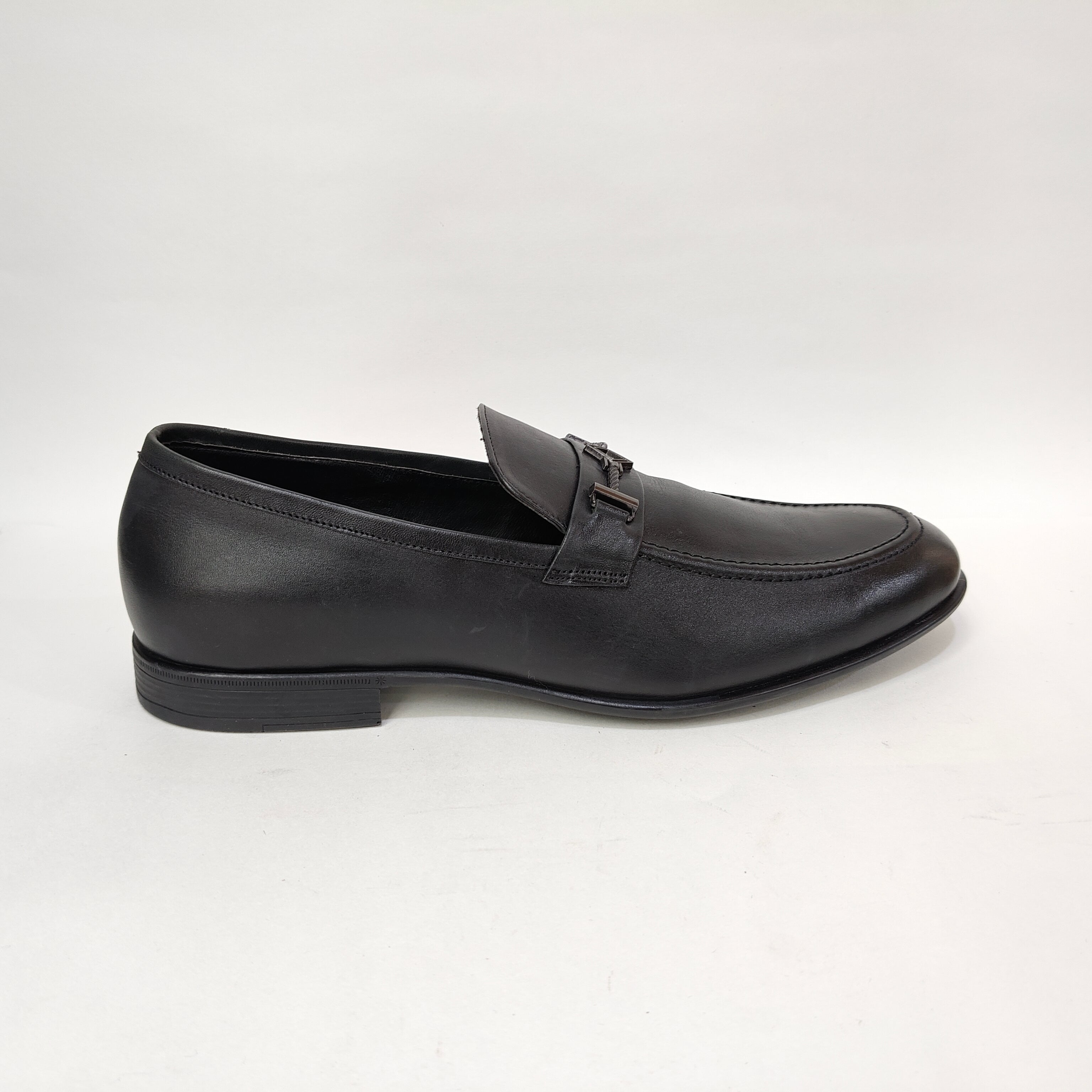 StepUpStyle Men’s Genuine Leather Loafer S.P – Black & Blue
