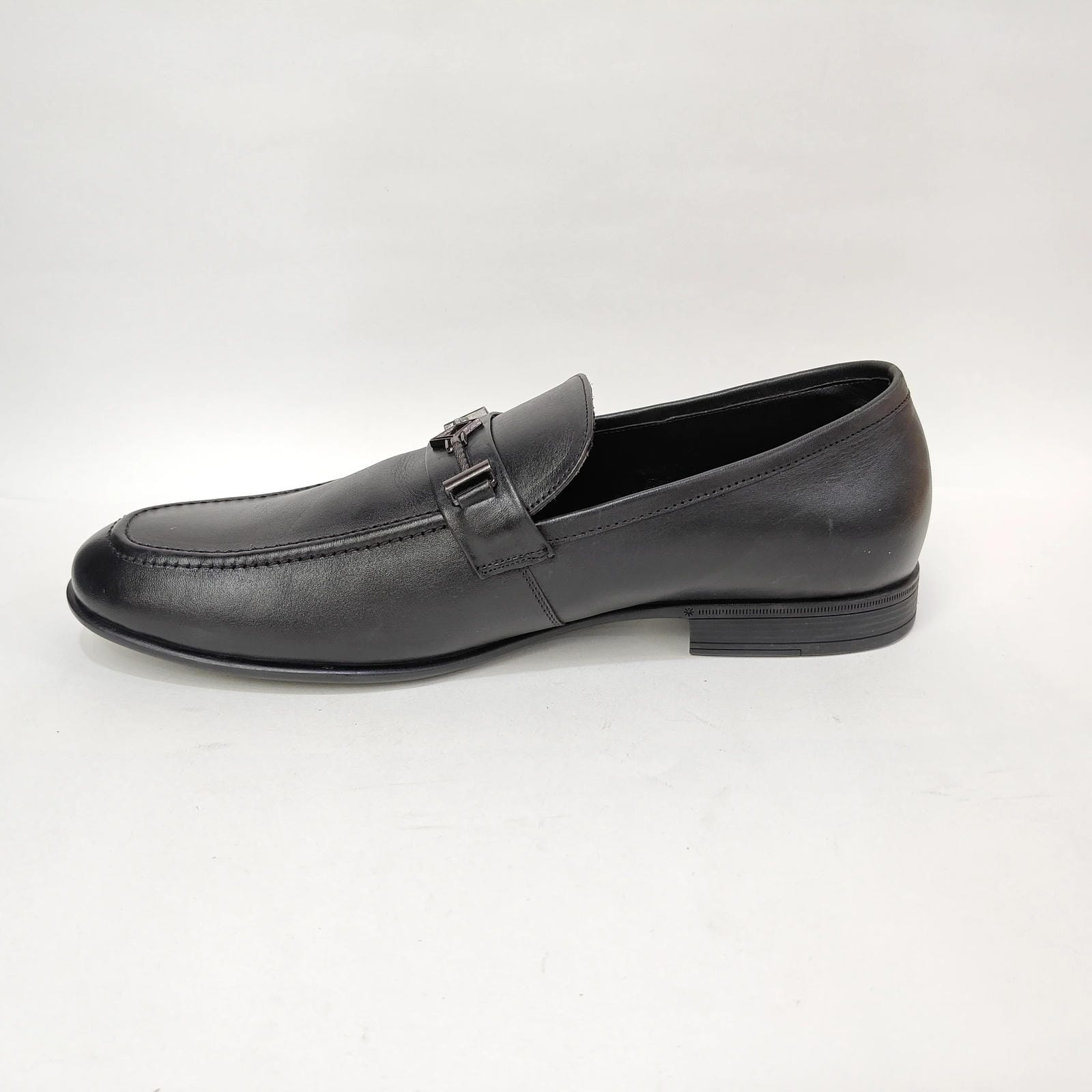 StepUpStyle Men’s Genuine Leather Loafer S.P – Black & Blue