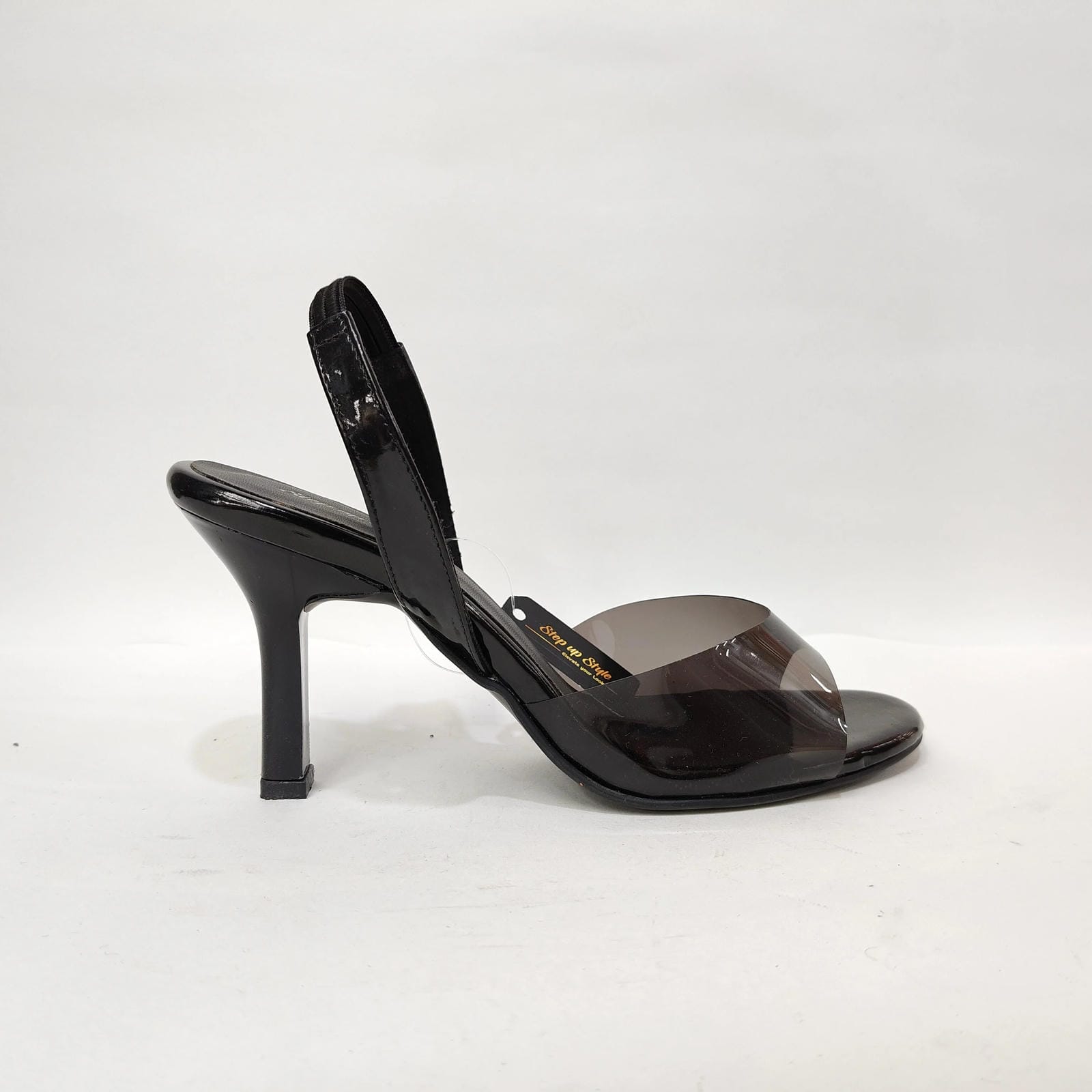 Pencil Heel with Transparent Cover – Black, Pink & Cream