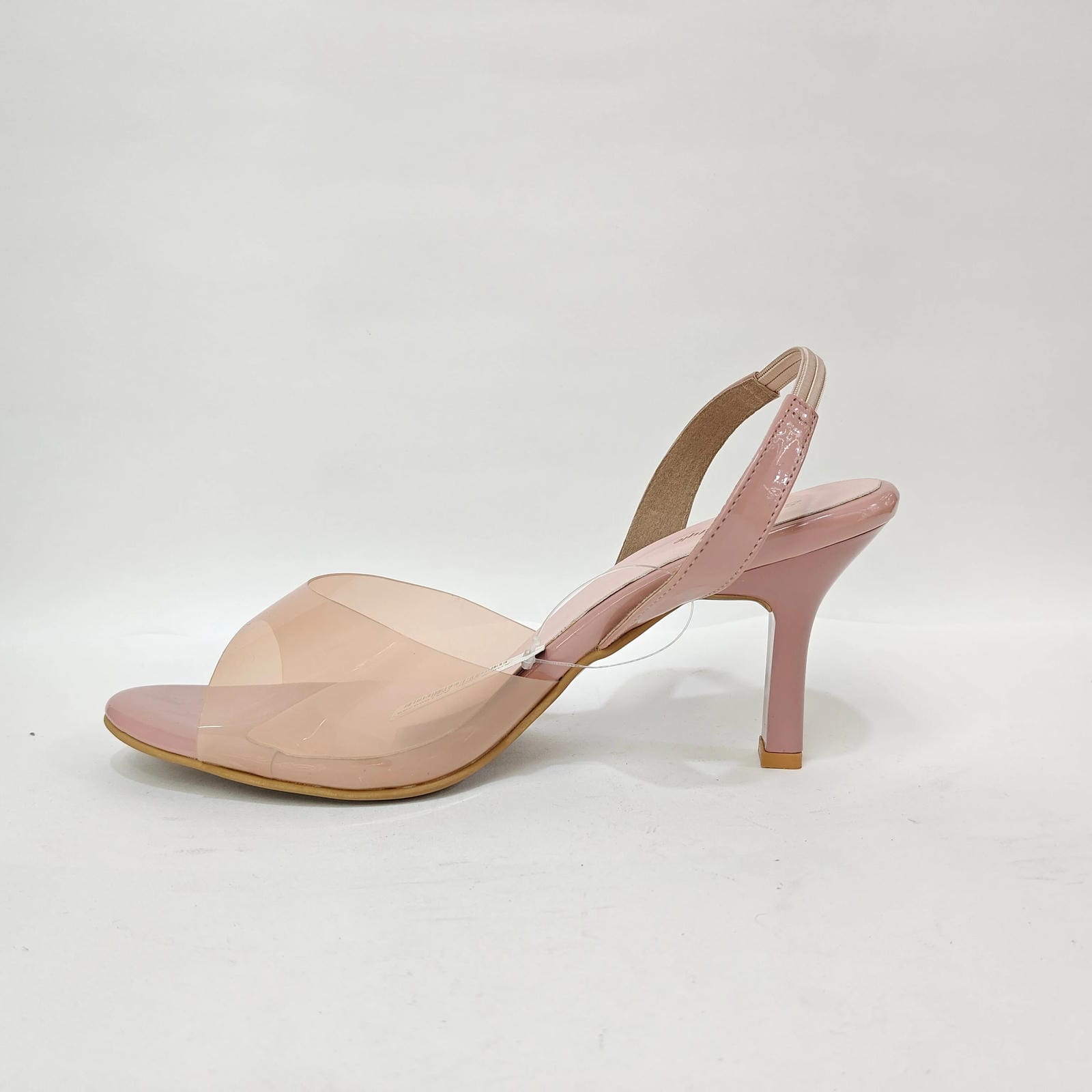 Pencil Heel with Transparent Cover – Black, Pink & Cream