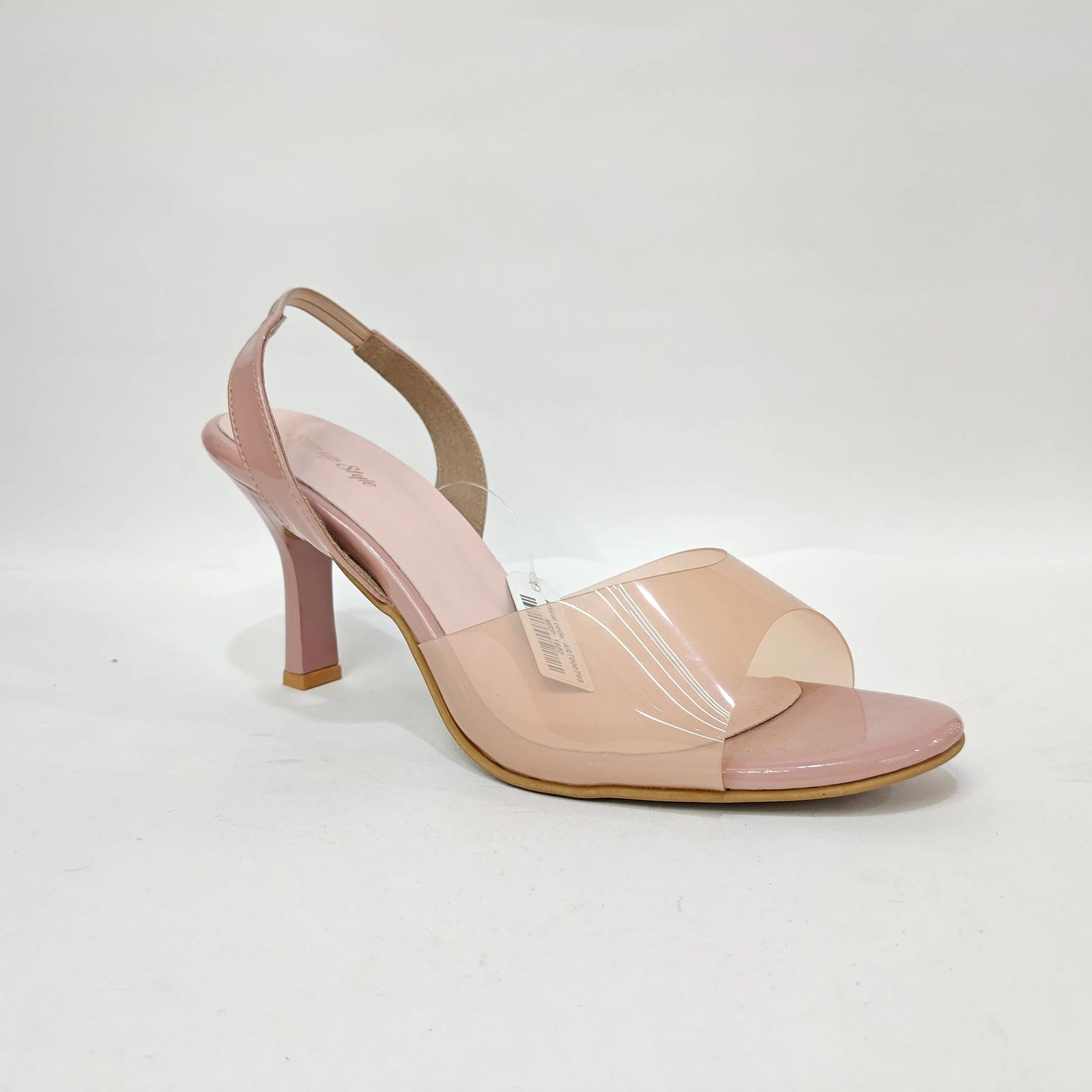 Pencil Heel with Transparent Cover – Black, Pink & Cream