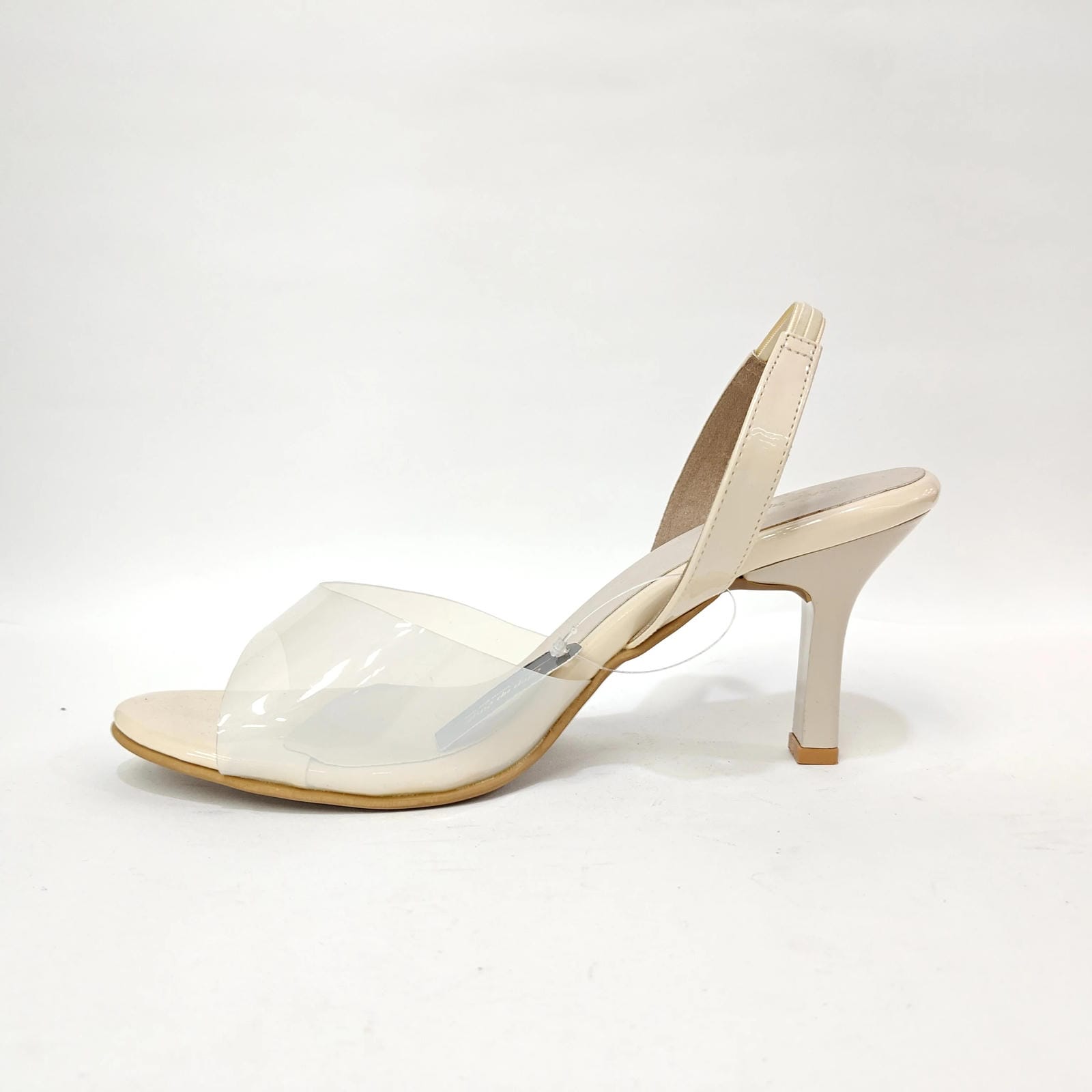 Pencil Heel with Transparent Cover – Black, Pink & Cream