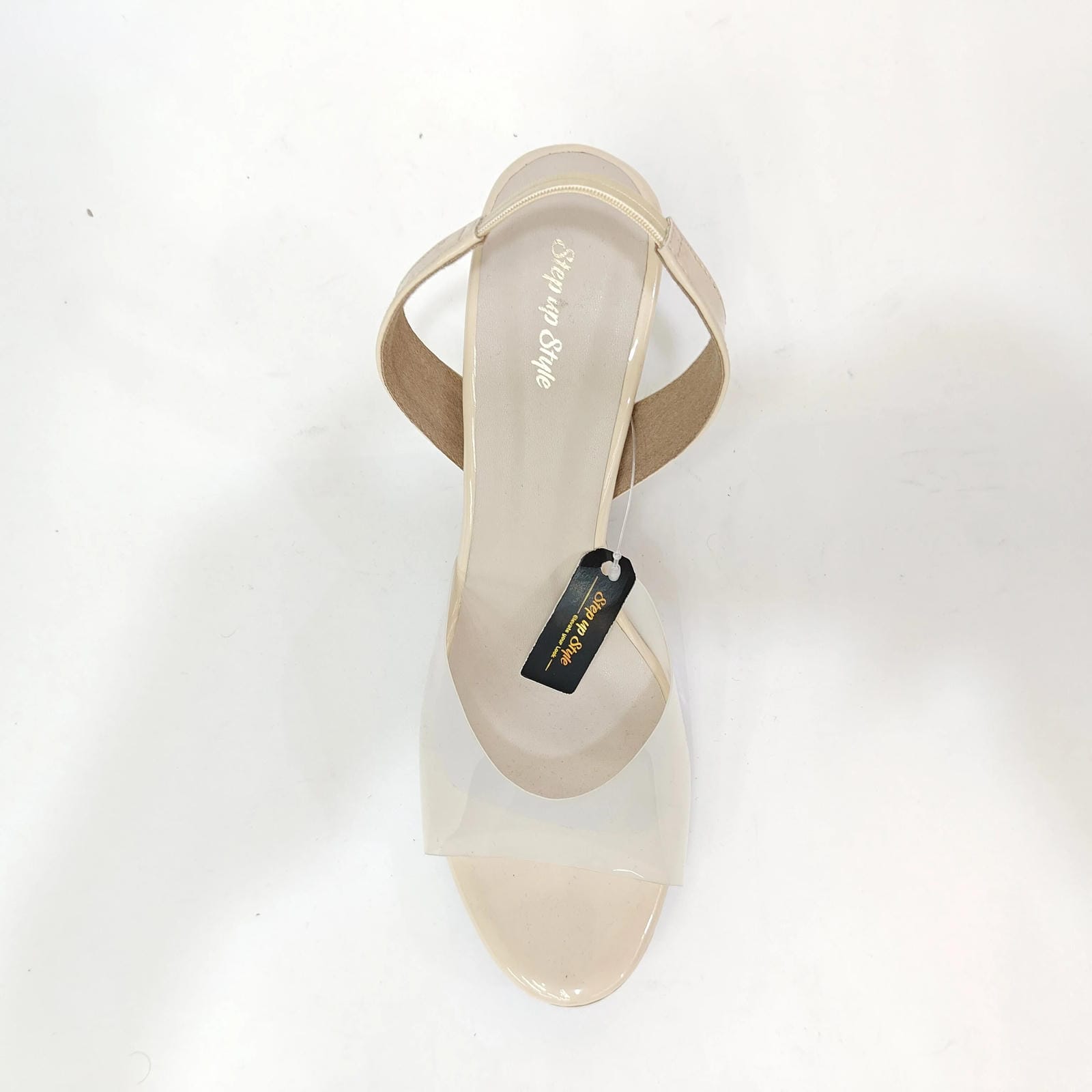 Pencil Heel with Transparent Cover – Black, Pink & Cream