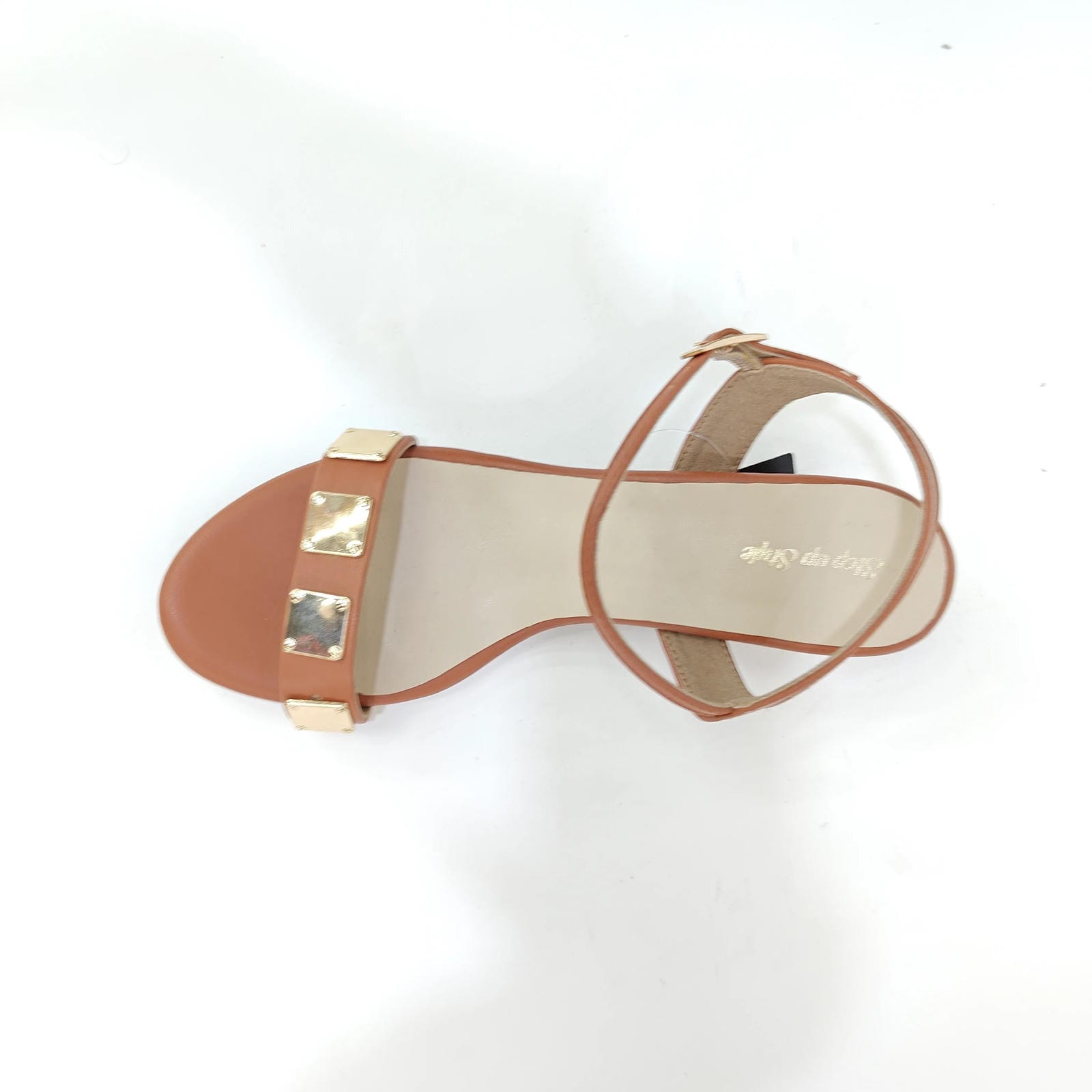 Block Heel with Square Pattern – Yellow, Brown & Black