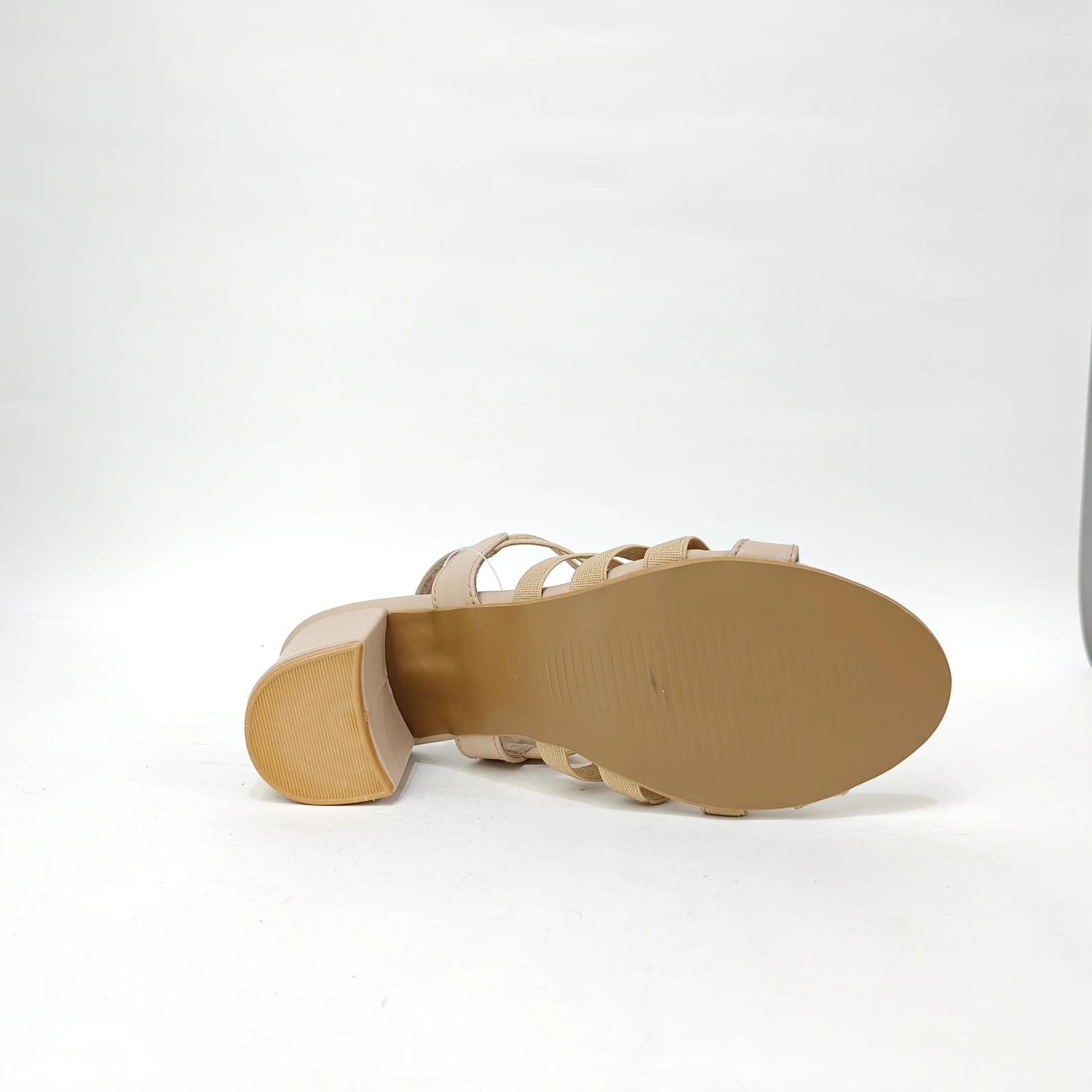 Block Heel 6 Belts – Cream, Pink & Black
