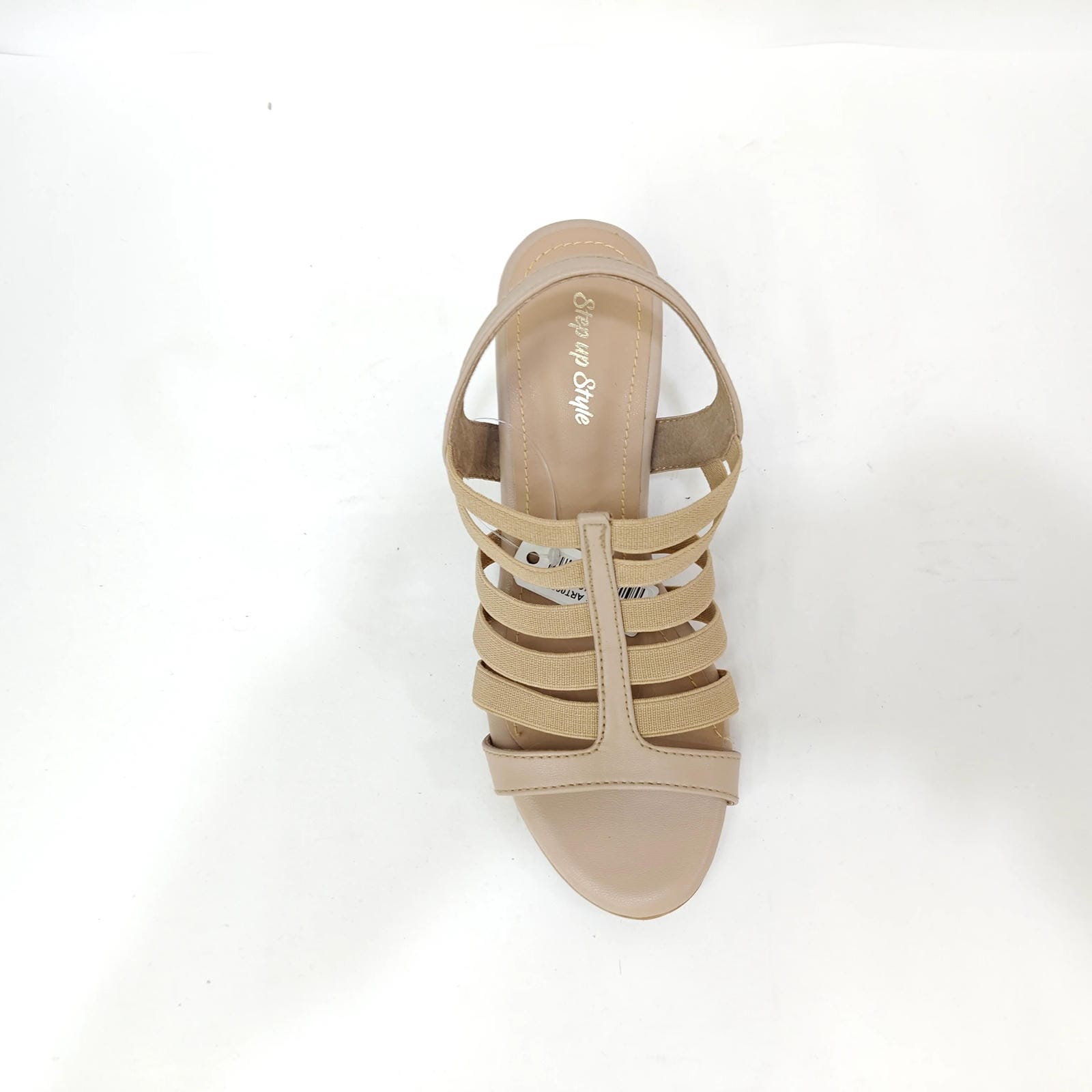 Block Heel 6 Belts – Cream, Pink & Black