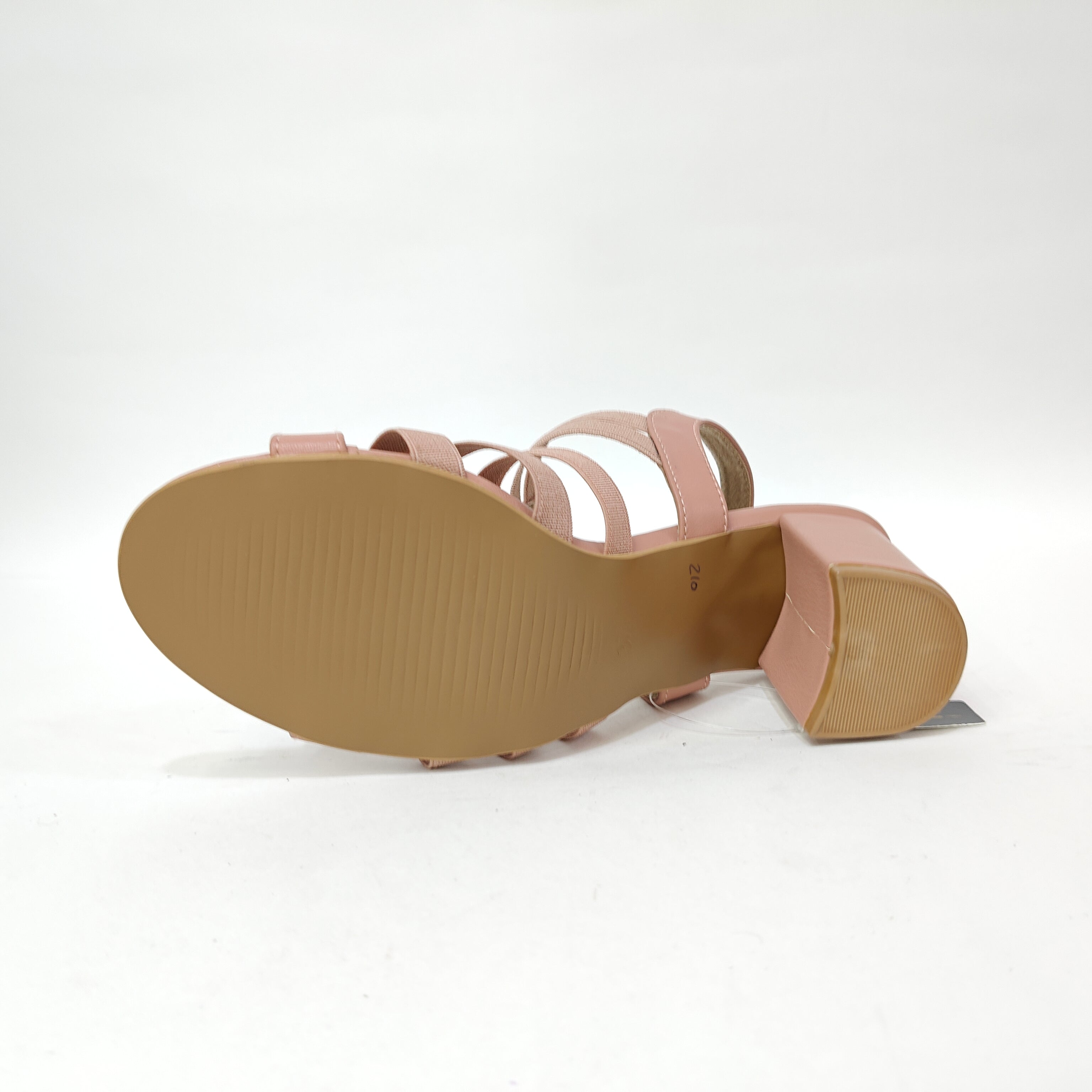 Block Heel 6 Belts – Cream, Pink & Black
