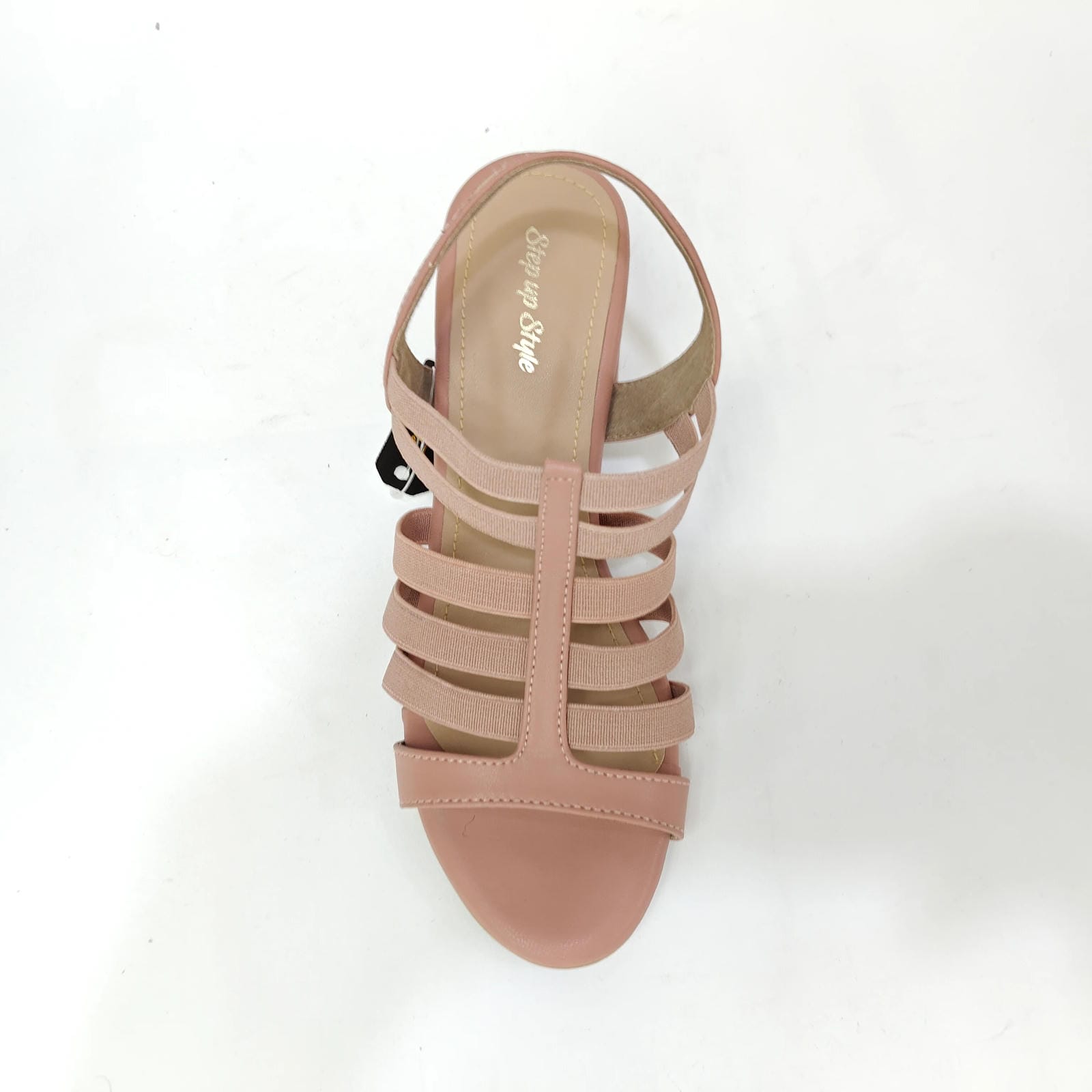 Block Heel 6 Belts – Cream, Pink & Black
