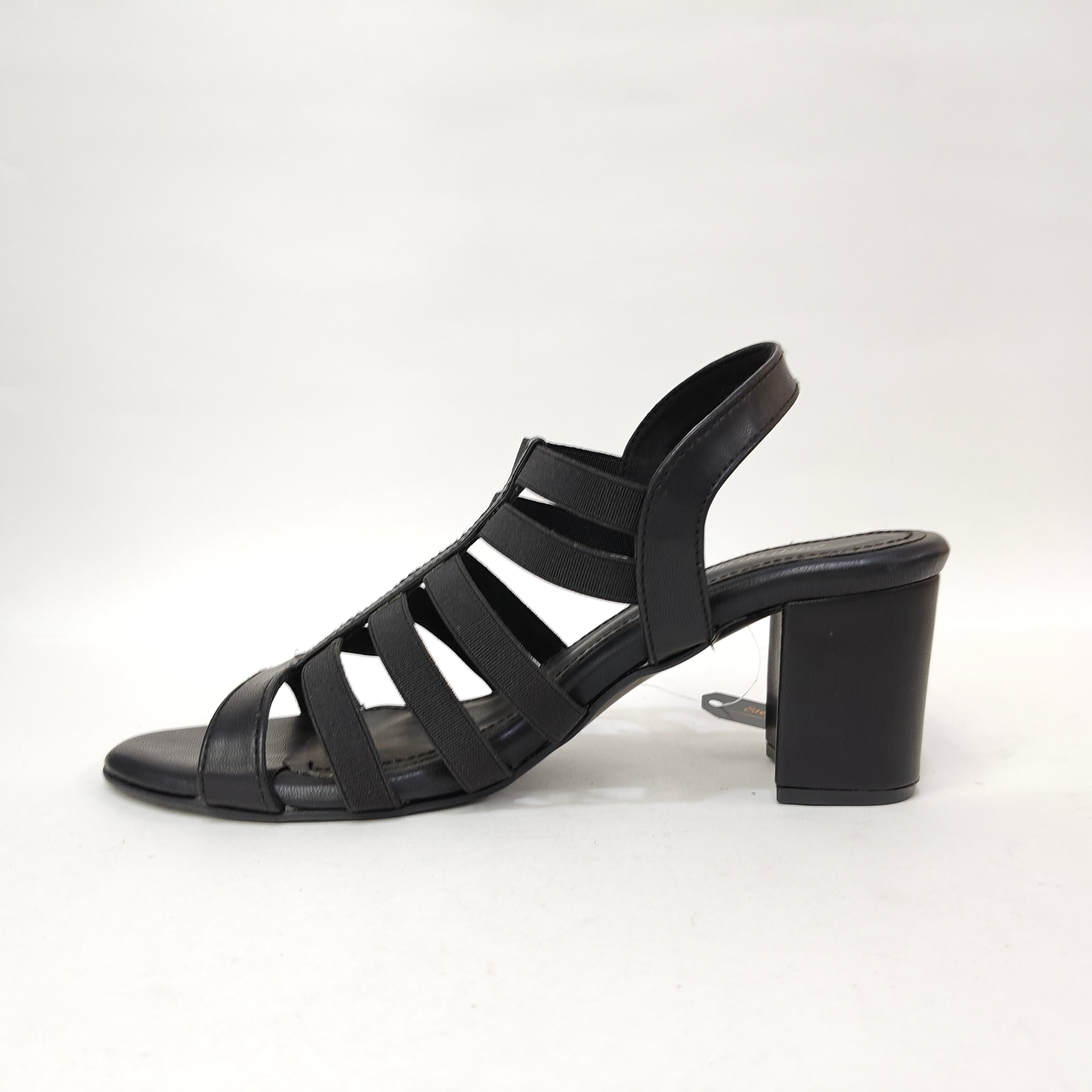 Block Heel 6 Belts – Cream, Pink & Black